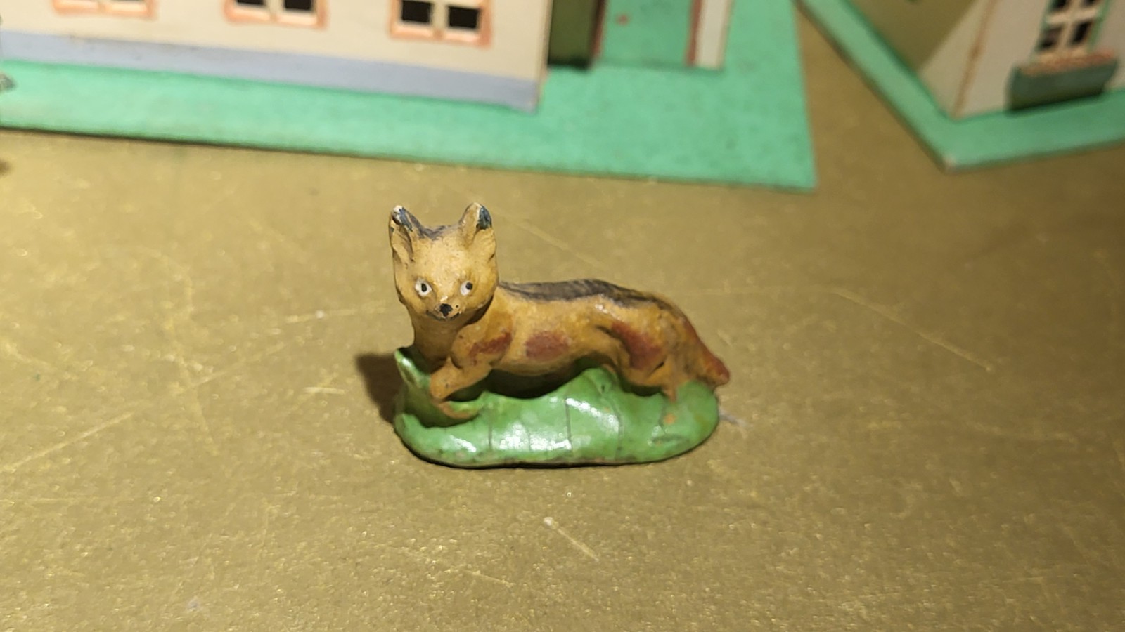 Antique German Putz Bavarian Alpine Christmas Village Cardboard Set w Acces.