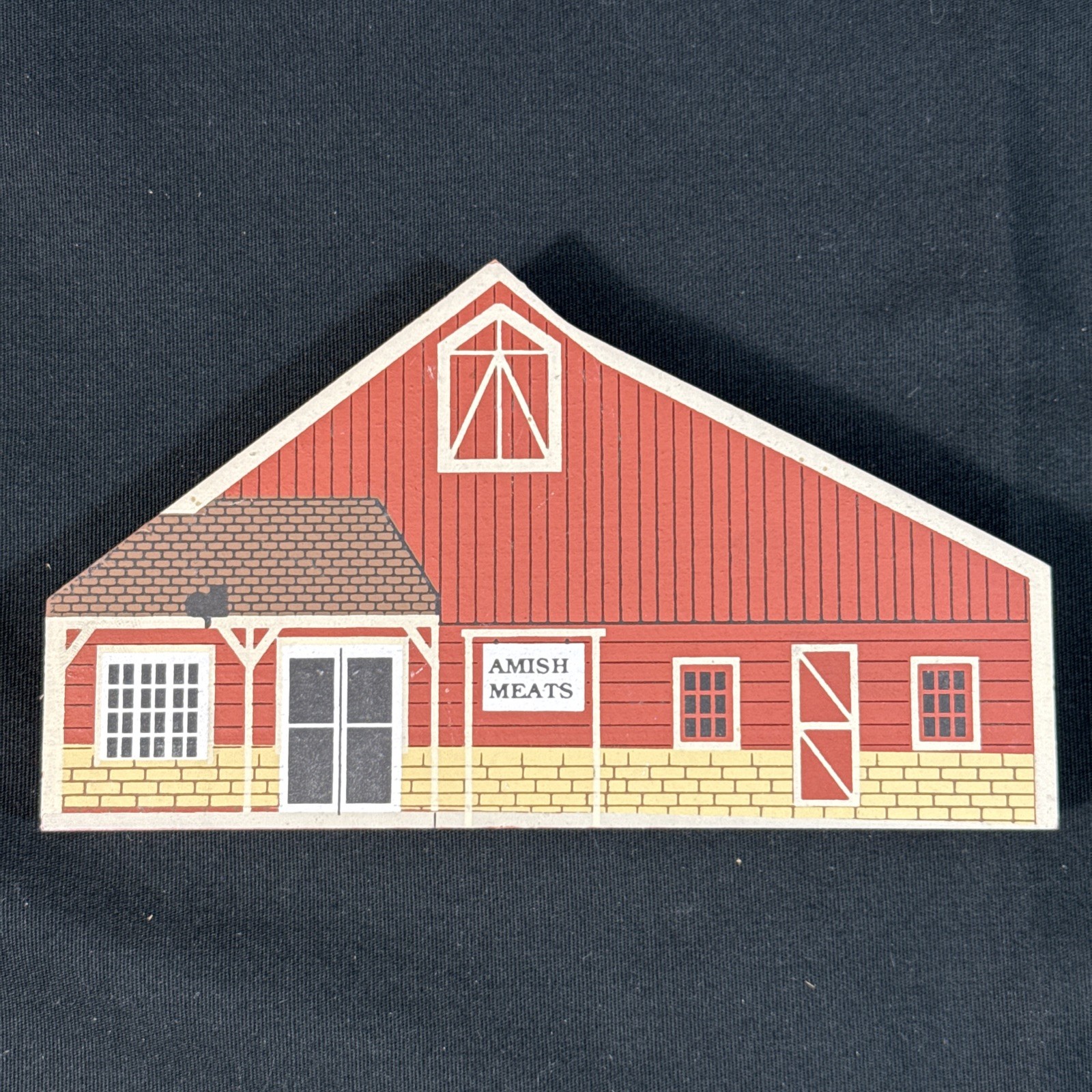 Cats Meow Amish Meats Craftsmen Series Shelf Sitter Signed Retired 94″ Vintage