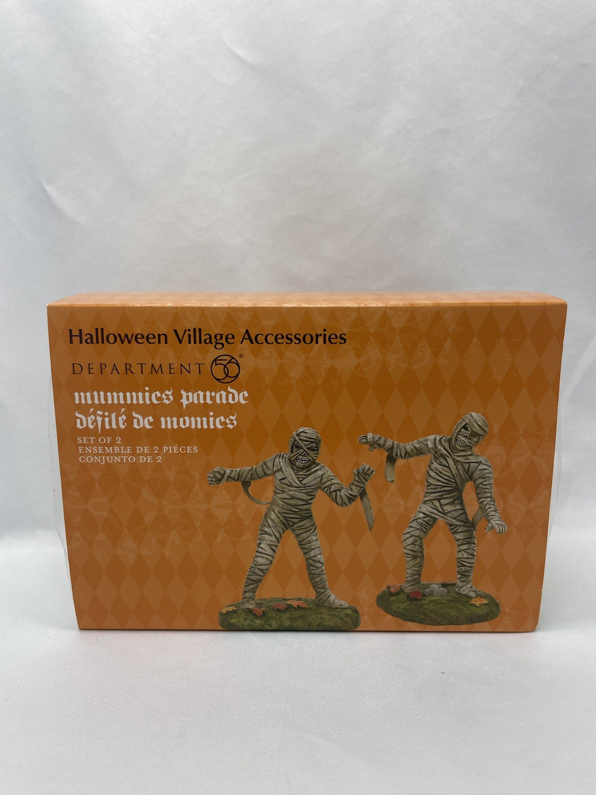 Department 56 Village Halloween Accessories Mummies Parade Figurine Set #6010452