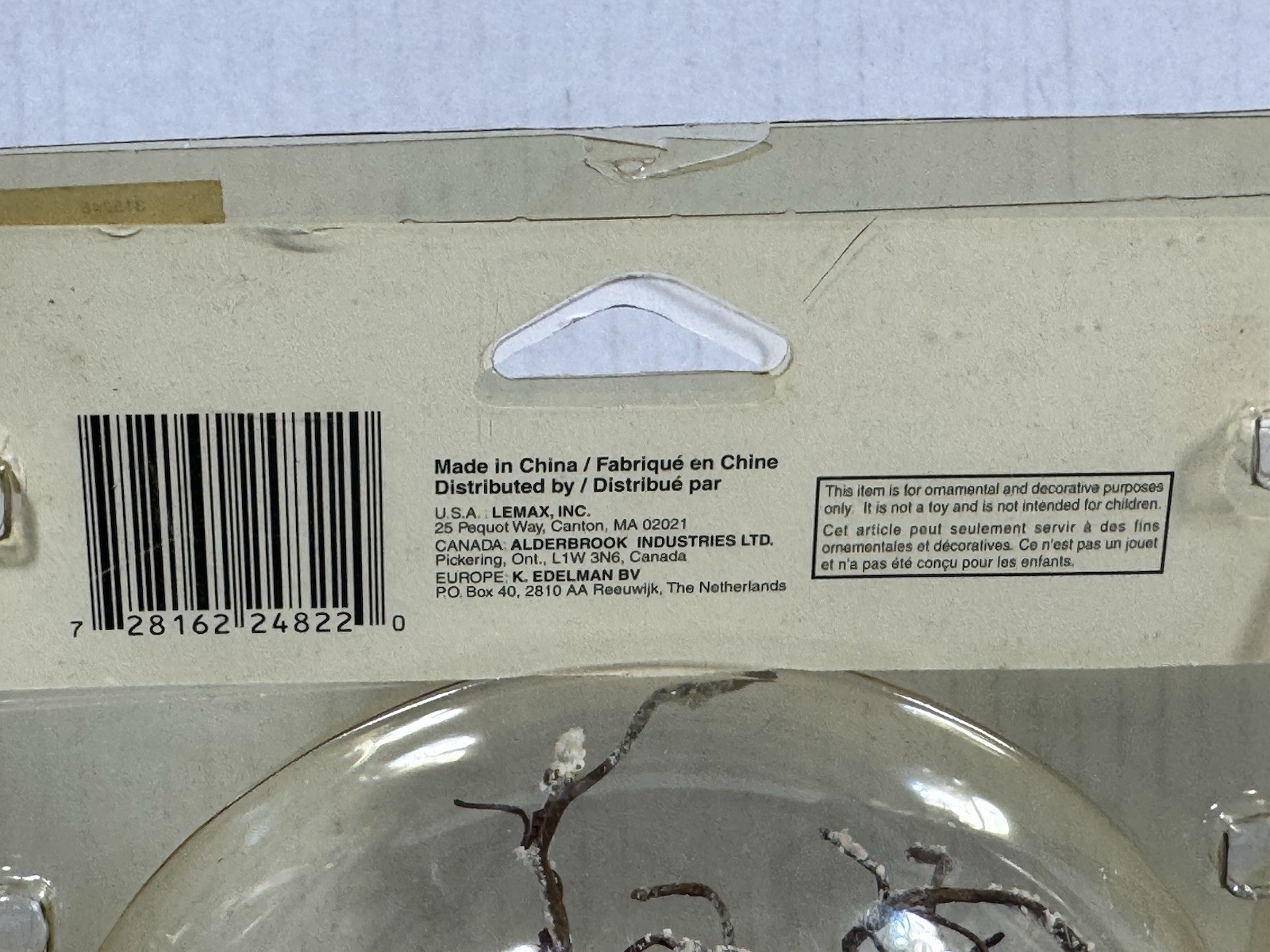 Lemax Iced Vine Maple Large Village Landscape Tree 2002 New Sealed 9”
