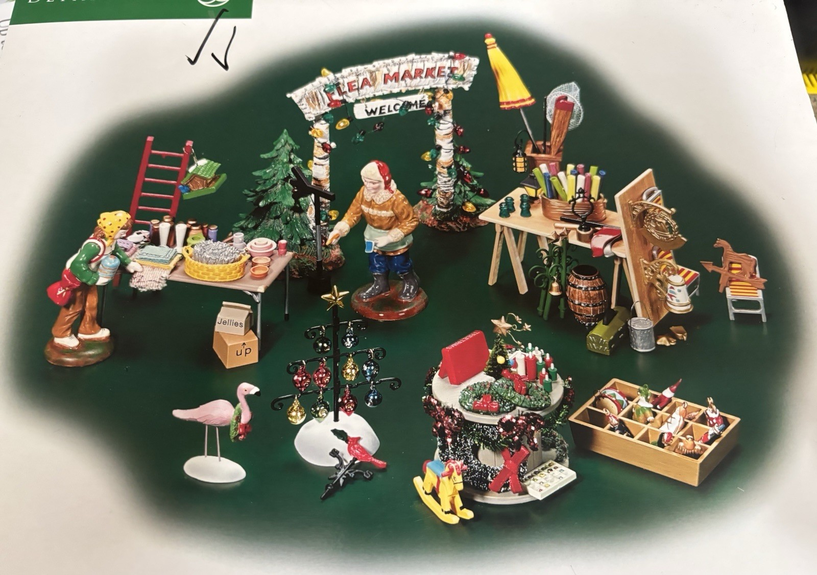 Dept 56 snow village Flea Market Boxed