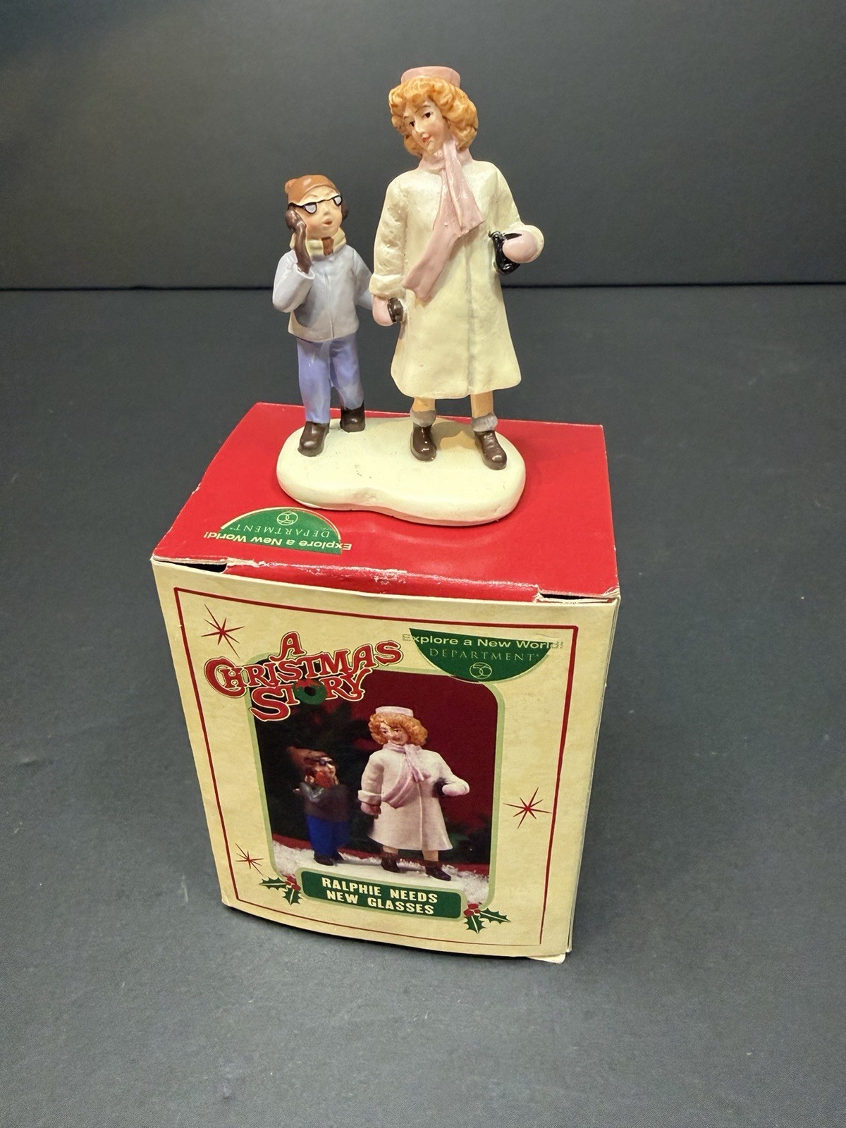 Dept 56 Sears A Christmas Story Ralphie Needs New Glasses Figurine Sears