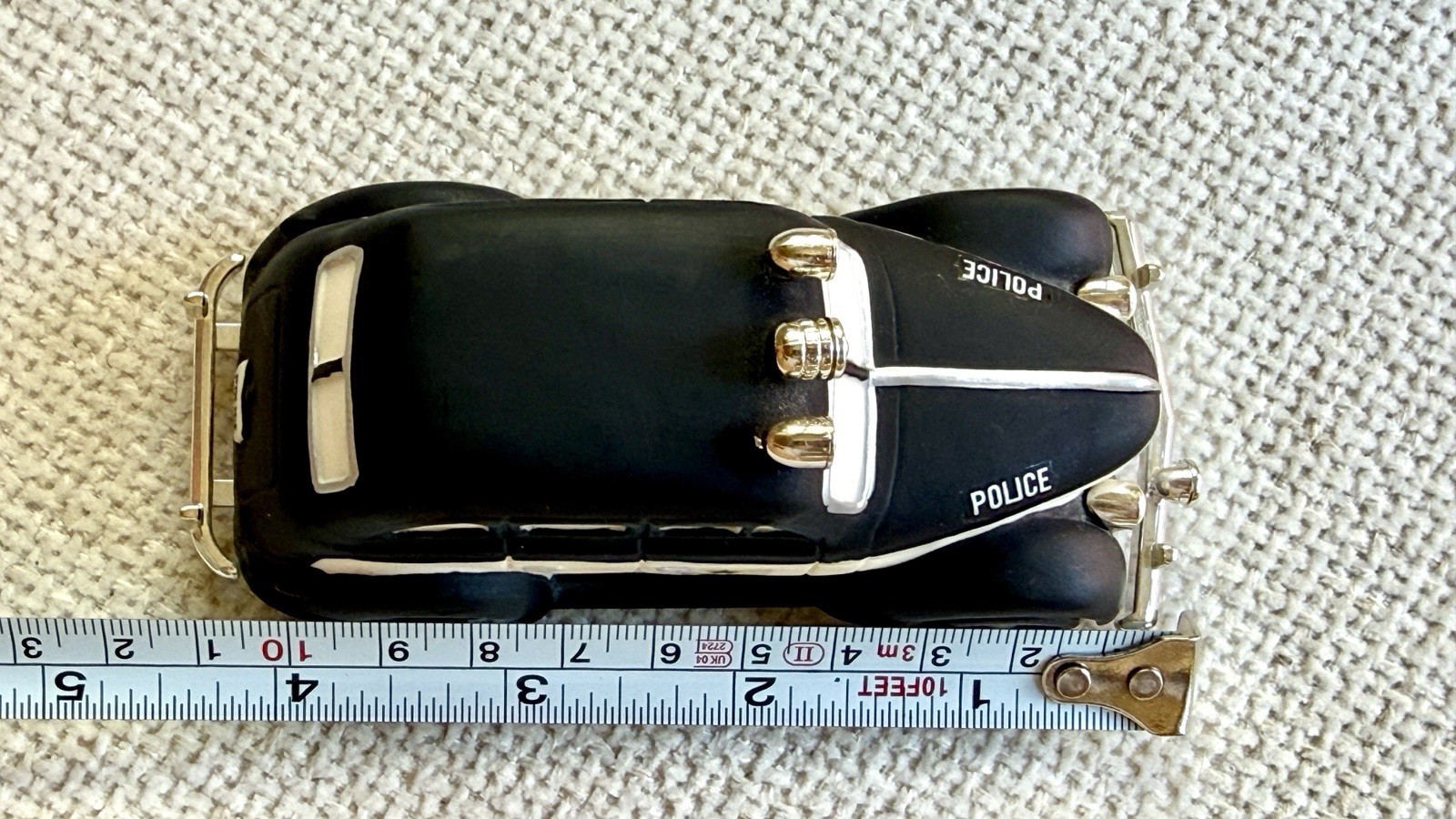 Lot of 2 Department 56 Porcelain Police Cars 1938 & 1956 Ford Mainline Retired
