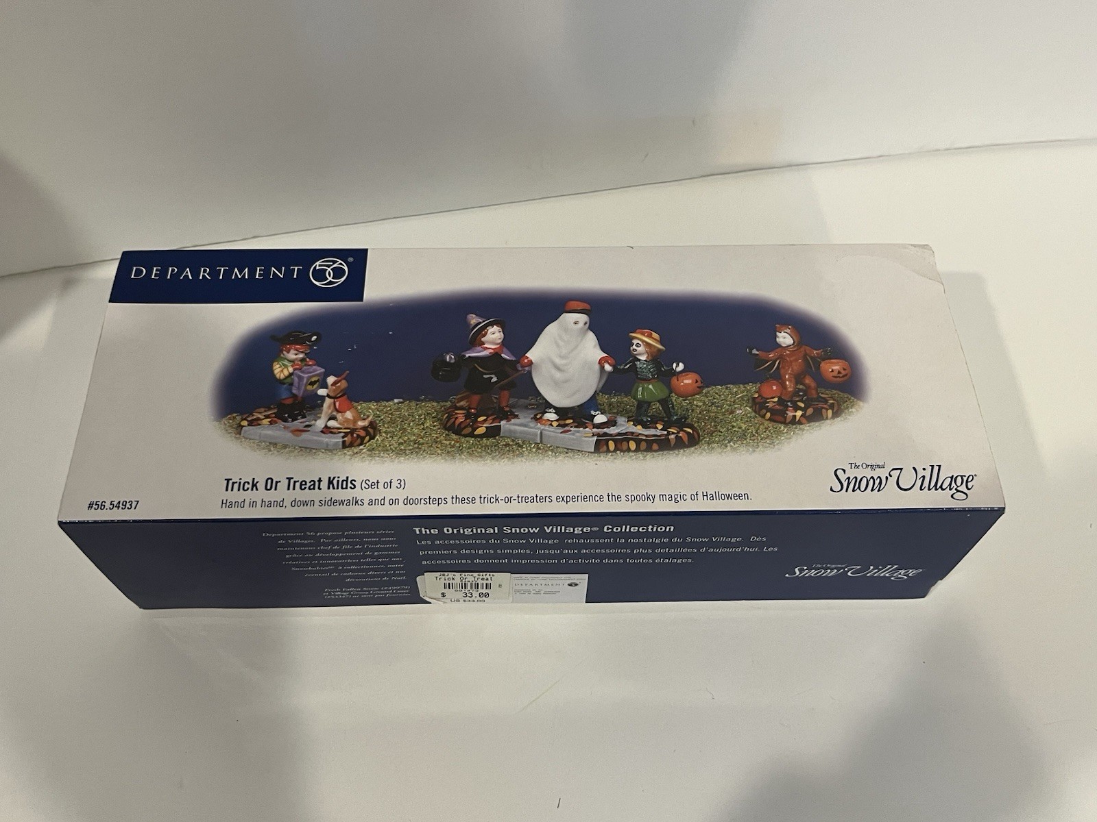 Department 56 Snow Village Halloween Trick or Treat Kids Set of 3 1999 #54937
