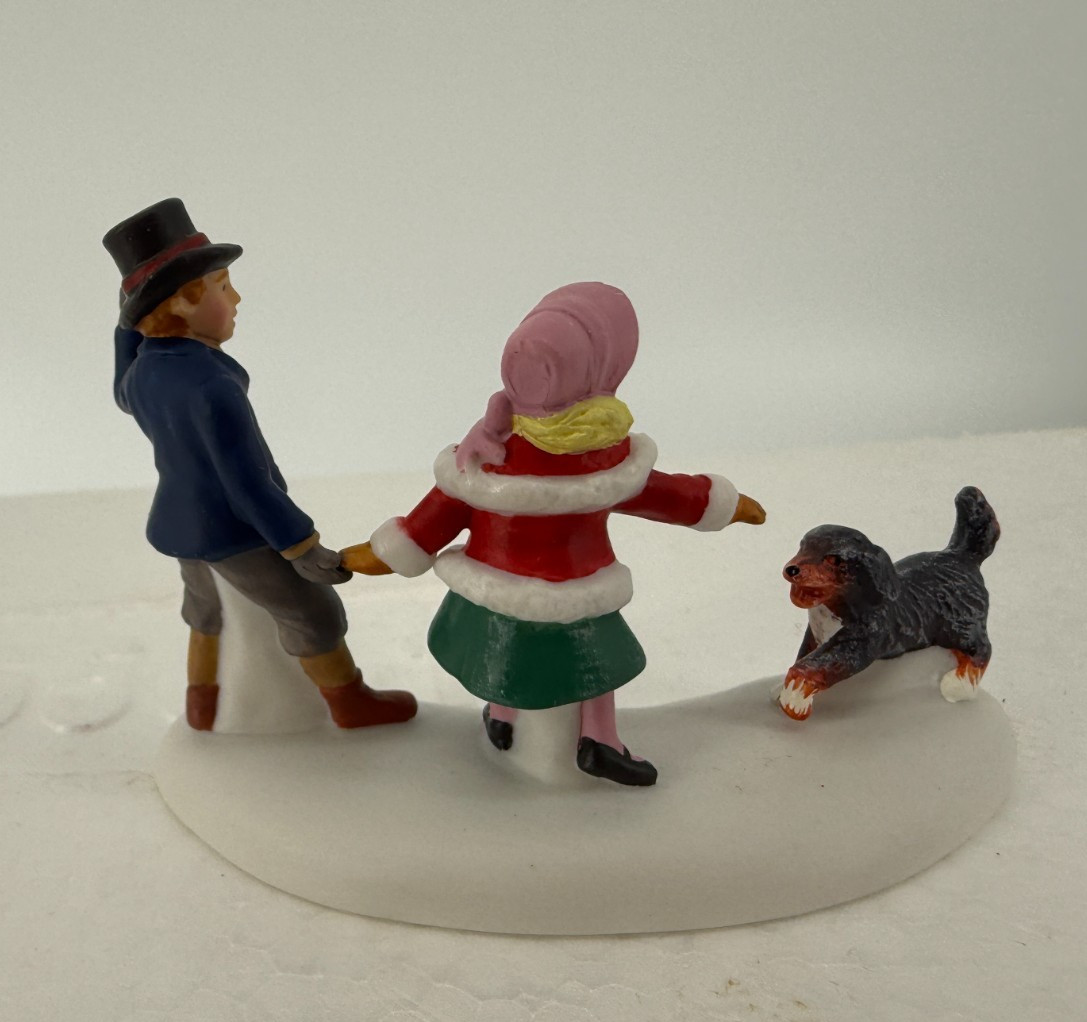 Department 56 Dickens Village Series Playing With A Puppy Figurine 56.58811