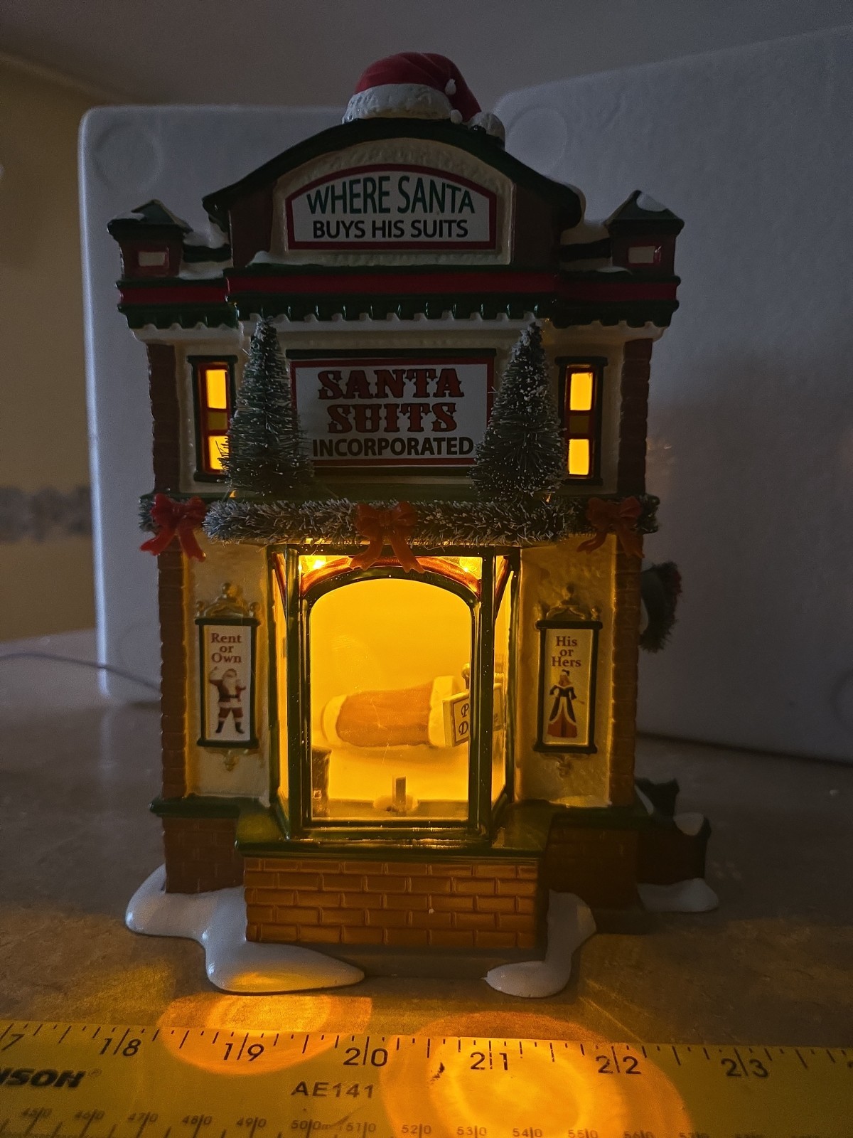 Dept. 56 Original Snow Village “Santa Suits For Santa’s Helpers” READ DETAILS