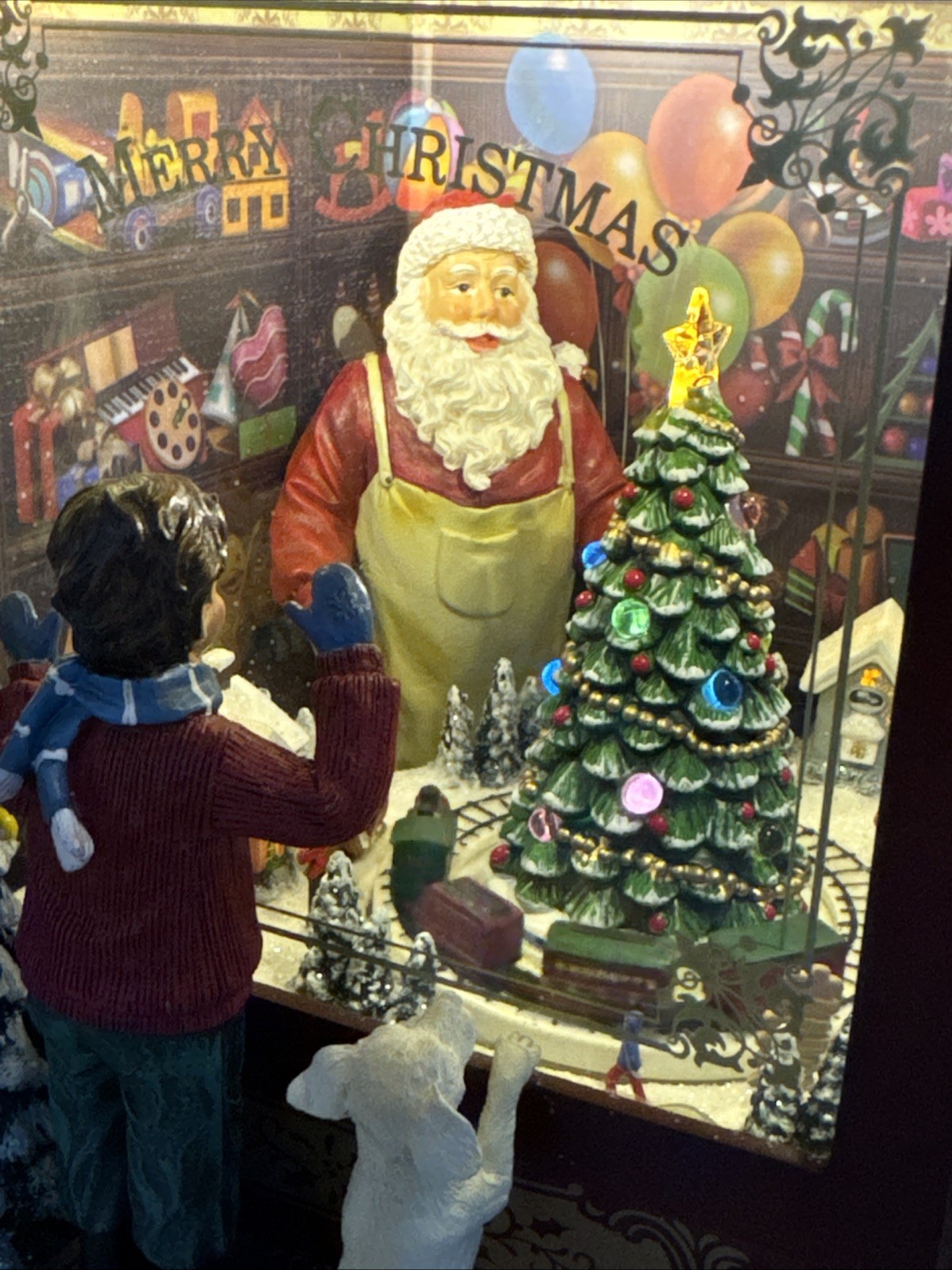 Ridgefield Home Santas North Pole Toy Shop Musical Lighted Display Carols 11×12”