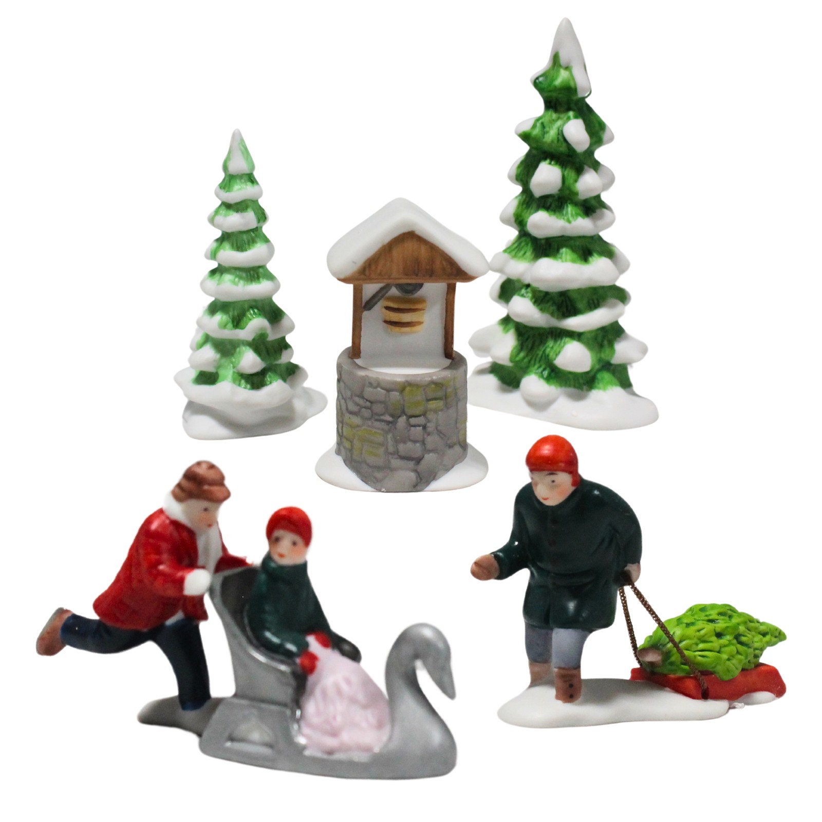 Department 56, Winter Accessory Set, New England Village Set of 5, NIB