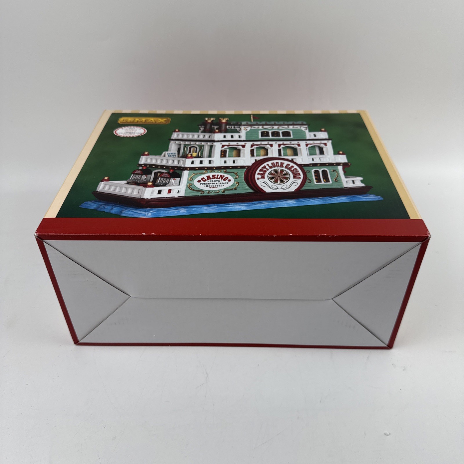 NEW Lemax LADY LUCK CASINO 2016 10″ Illuminated River Boat 65146 Sears Exclusive