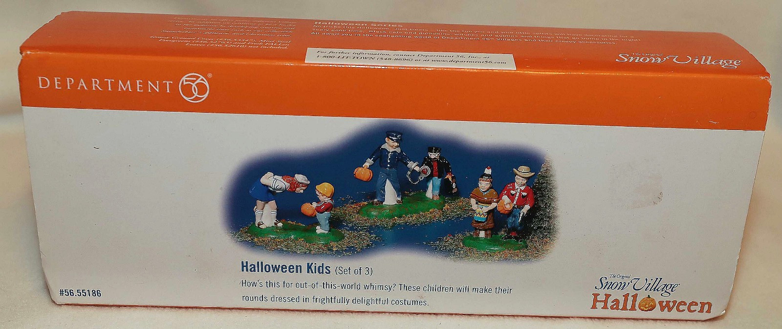 DEPT 56 HALLOWEEN KIDS SET OF 3 HALLOWEEN SNOW VILLAGE 55186