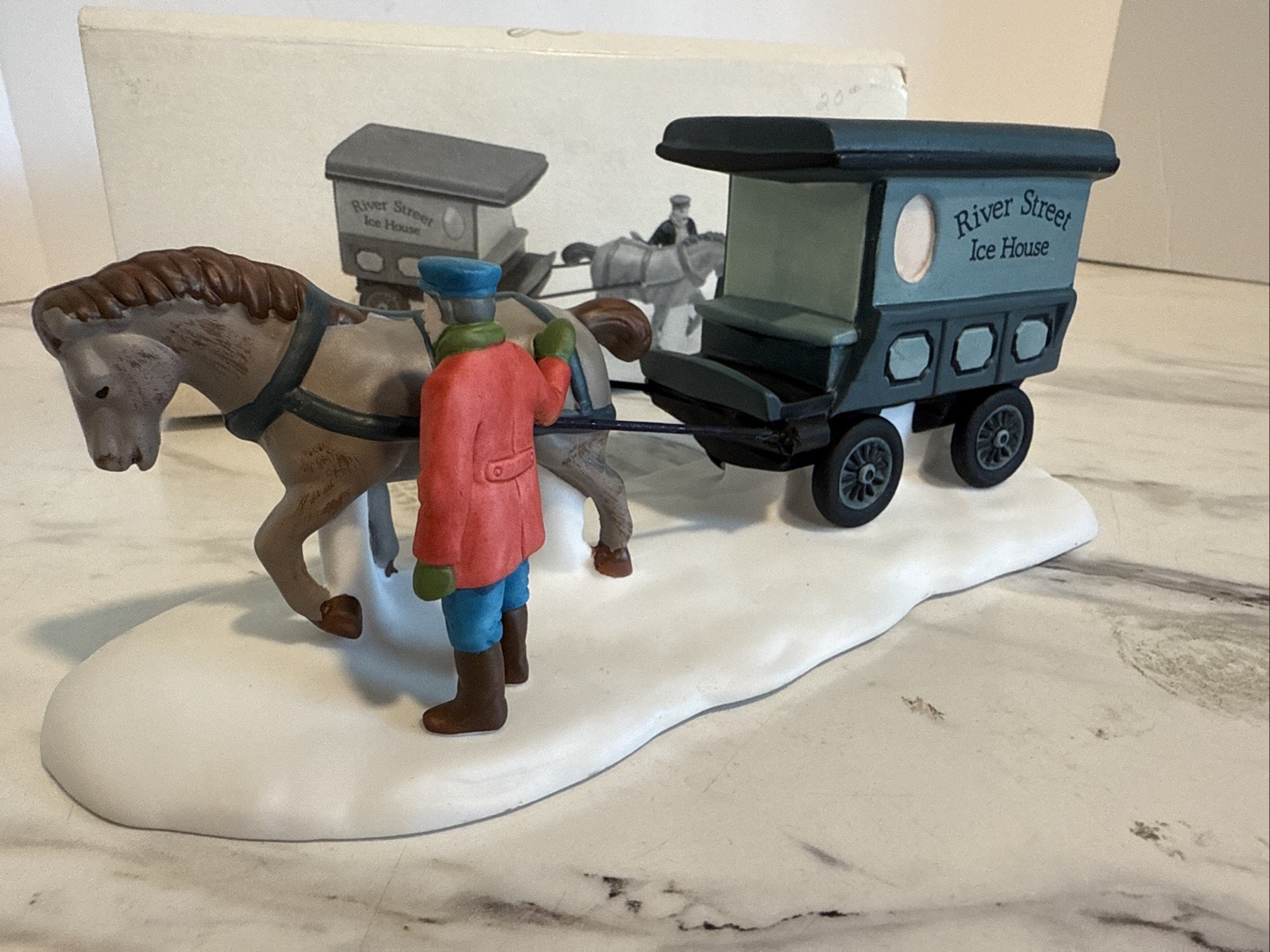 Dept 56 Christmas In The City River Street Ice House Cart #59595 Vintage w/Box