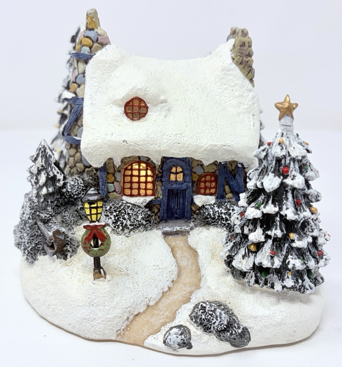 Thomas Kinkade Stonehearth Hutch Light Up Christmas Village House