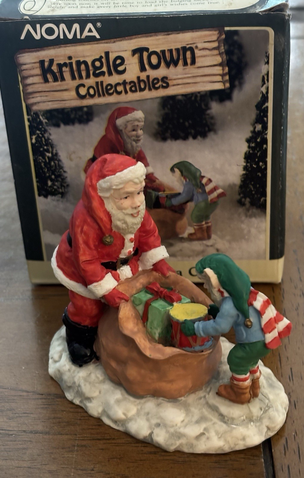 Noma Kringle Town Elf Santa Claus Village Accessory Box Holiday Village