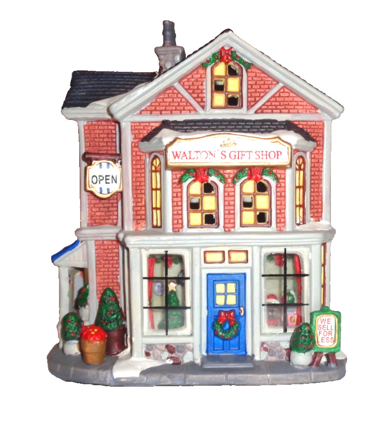 Walton’s Gift Shop 2013 Christmas Collection Holiday Time Victorian 32301 (S3)