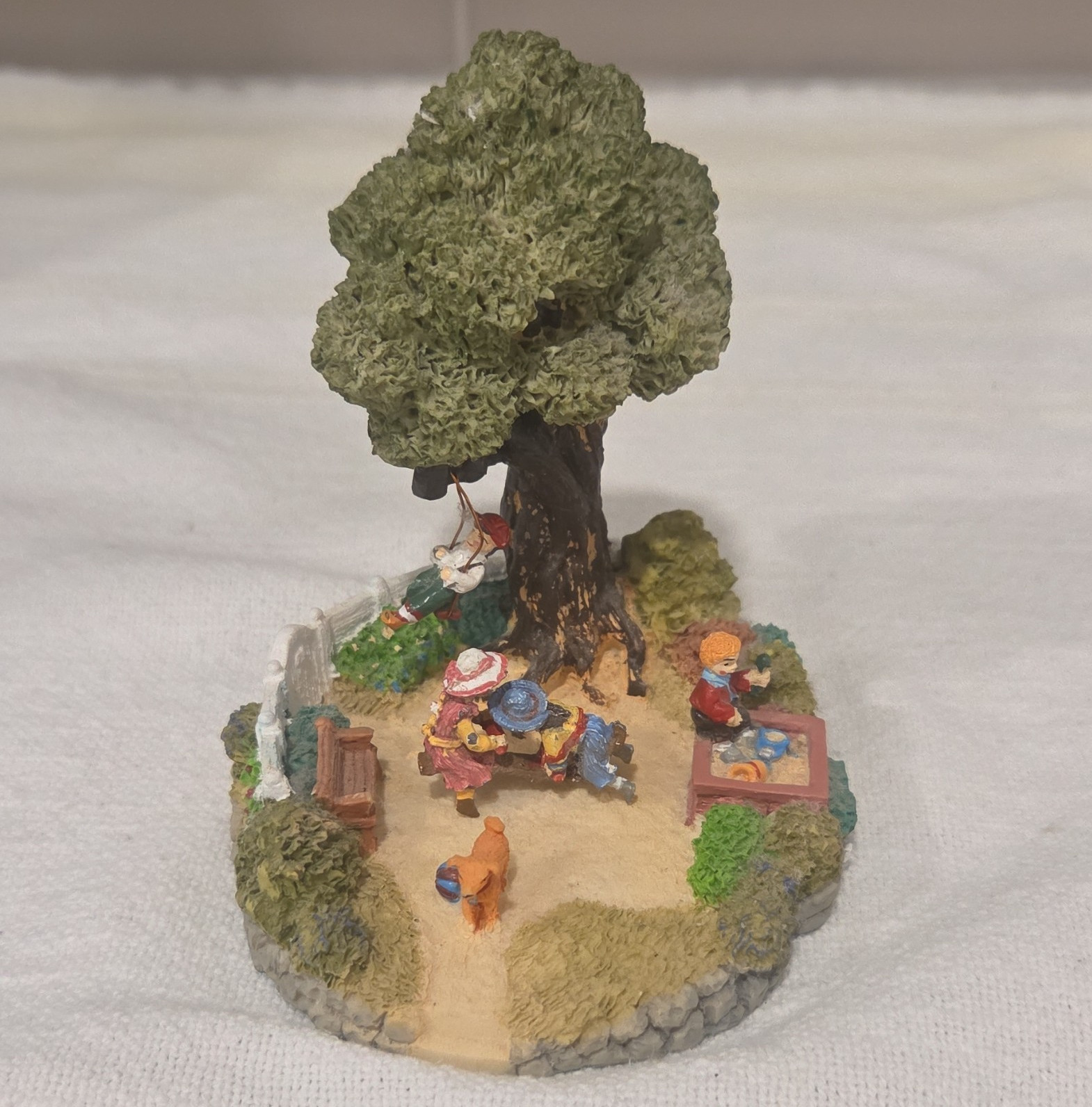 Liberty Falls Village Playground Miniature Scene Hand Painted Resin AH300 1996