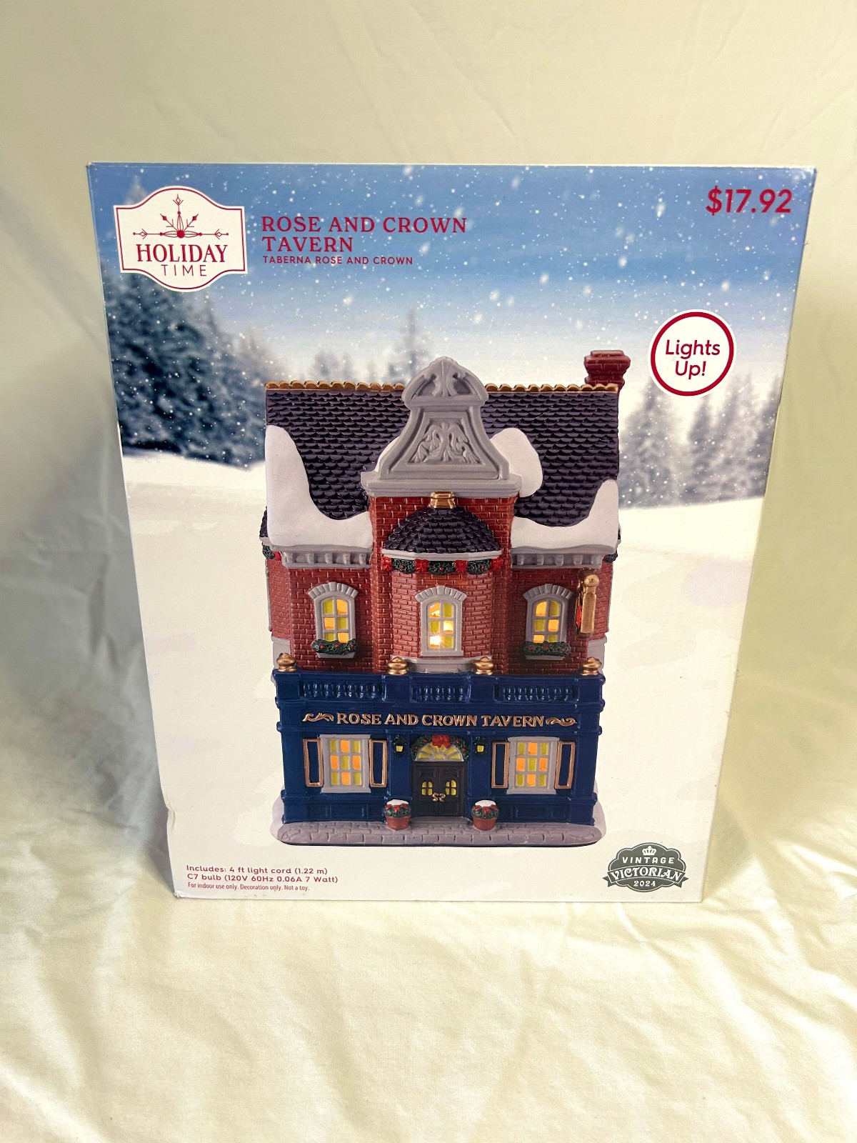 Holiday Time 2024 Rose and Crown Tavern Vintage Victorian Christmas village