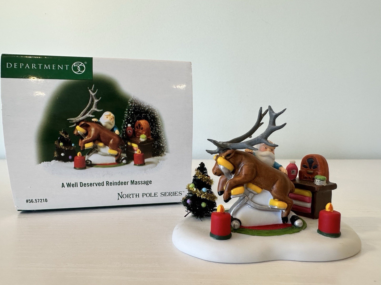 Department 56 North Pole Series – A Well Deserved Reindeer Massage #57210