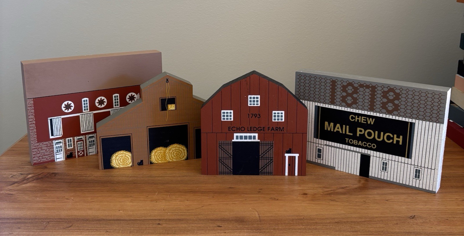 The Cat’s Meow 1992 American Barn Series, Set Of 4