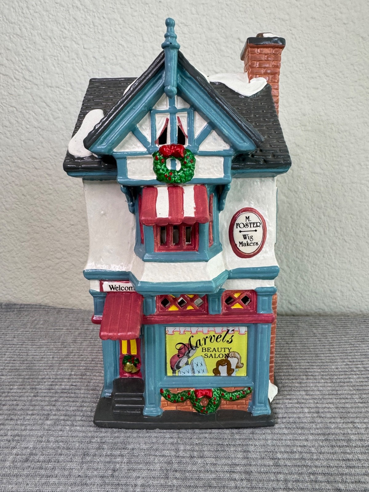 VTG The Original Snow Village “ Marvel’s Beauty Salon” Dept. 56 w/ Box