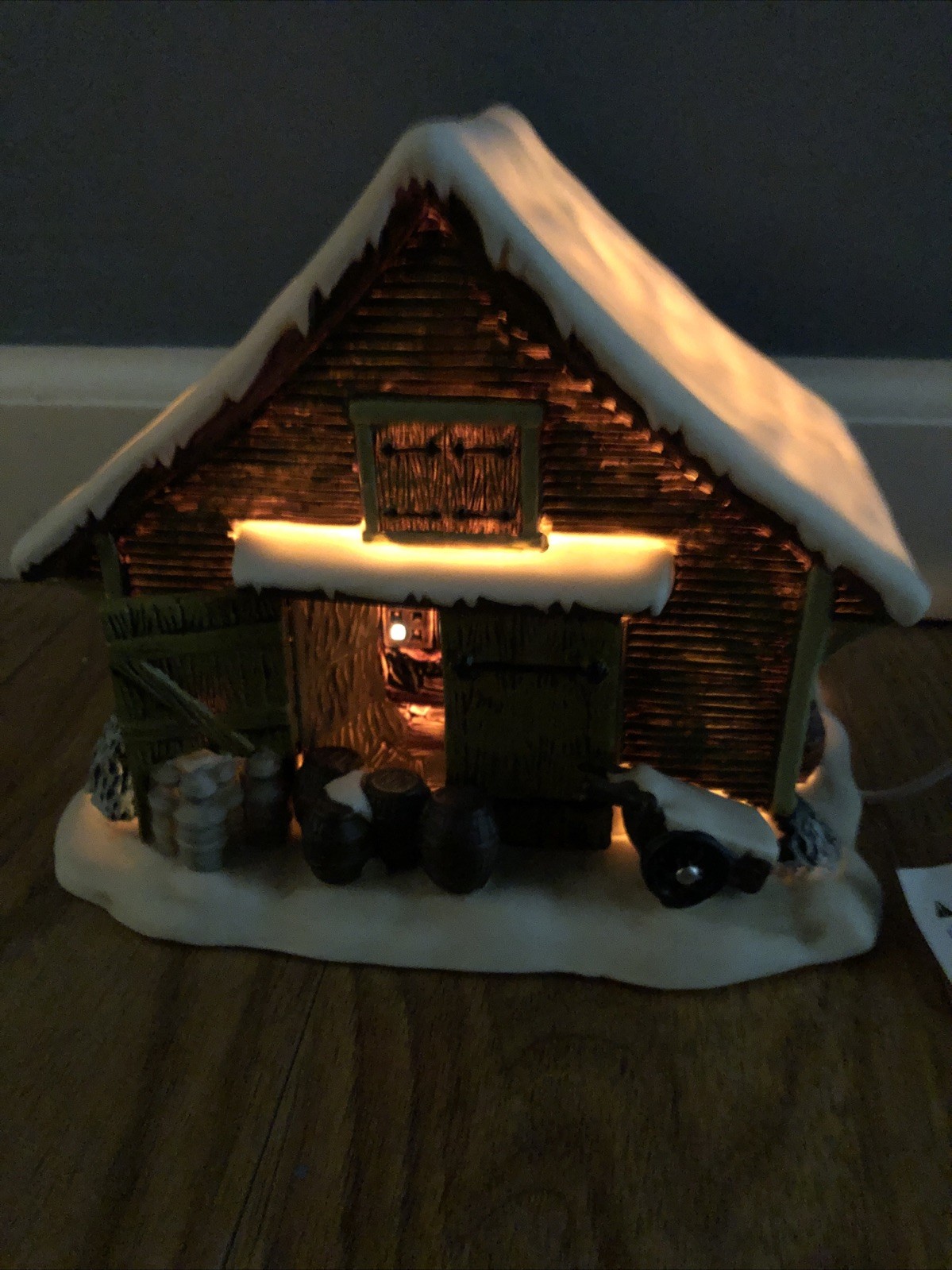 Vintage Currier & Ives “Winter Morning in the Country” Christmas Village 2002