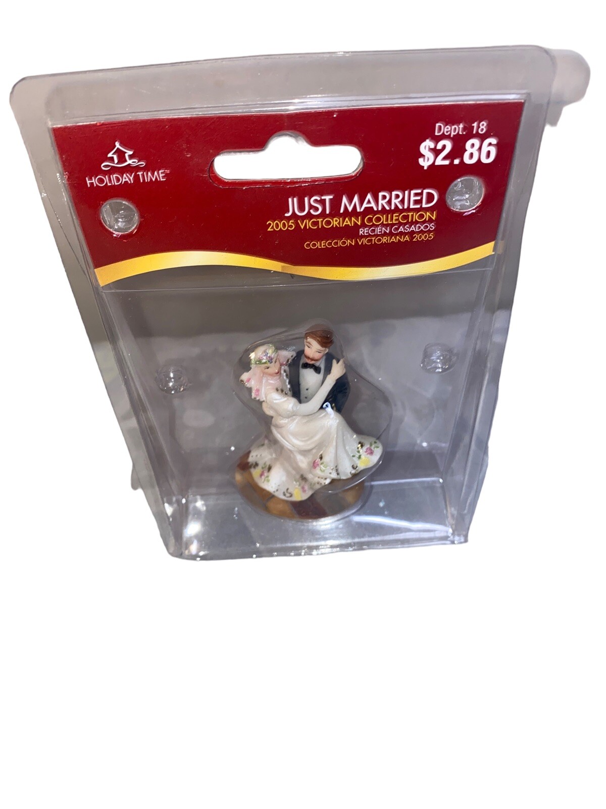 Holiday Time Collectibles Just Married Bride & Groom Wedding Cake Topper 2005