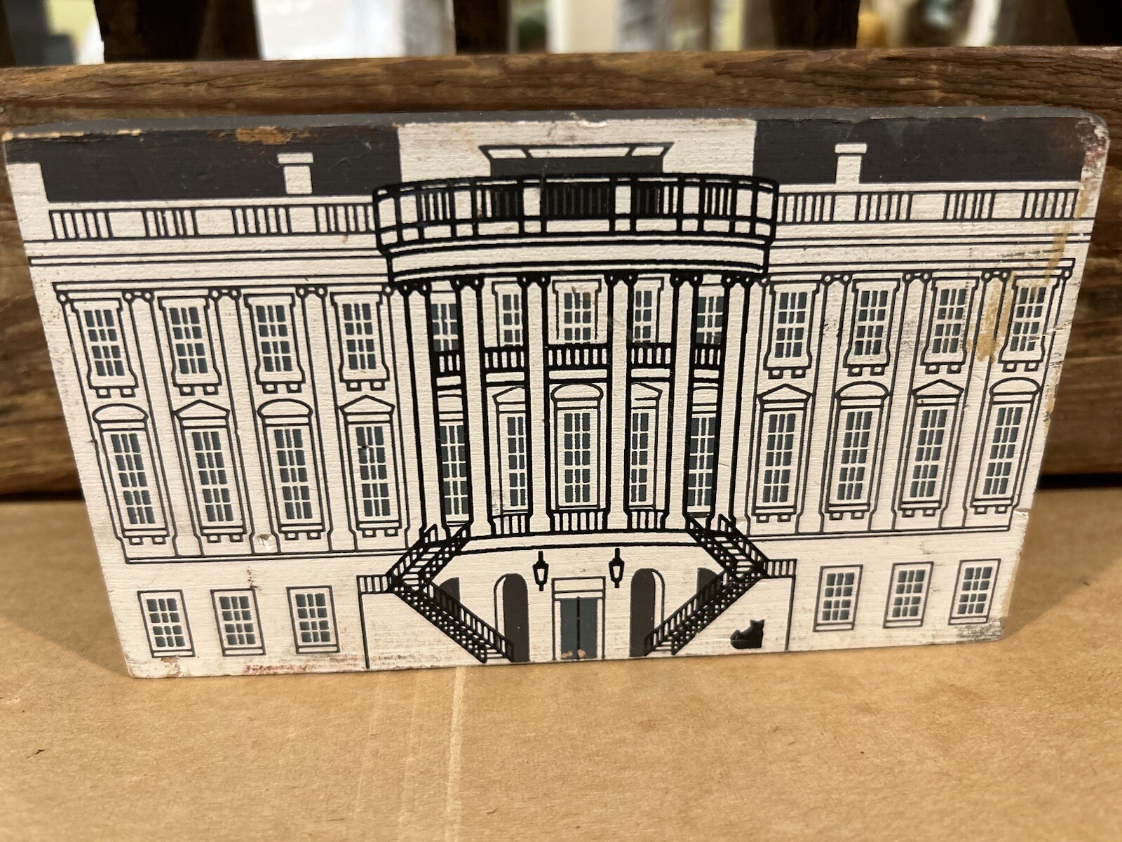 1991 The Cats Meow Village Washington DC Series White House Shelf Sitter
