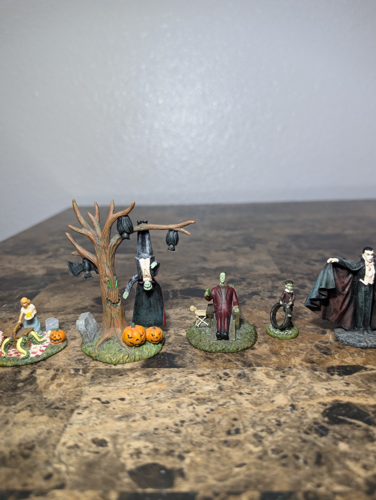 Lot Of Hawthorne Village Halloween Character Figurine Collectibles
