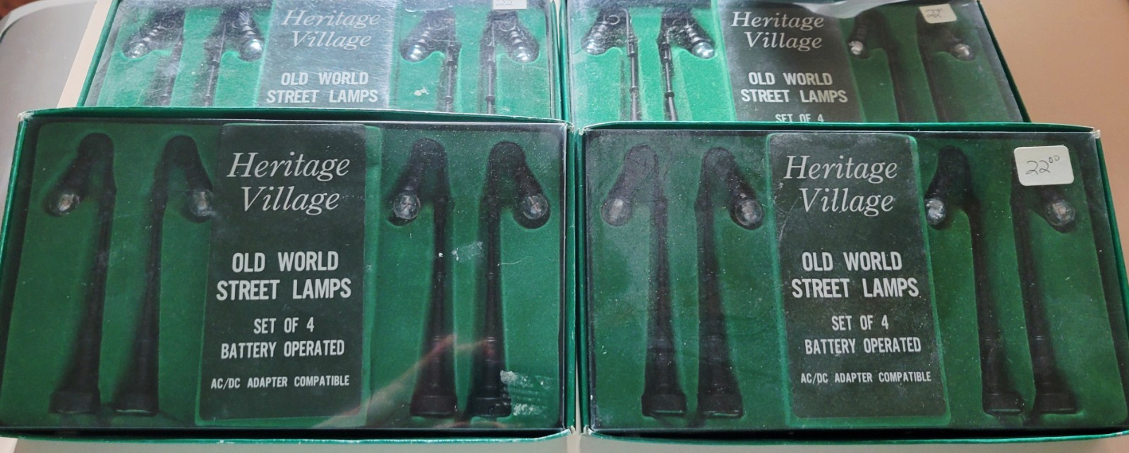 Dept 56 Heritage Village Old World Street Lamps Lot 4 Sets 16 Total – FREE SHIP