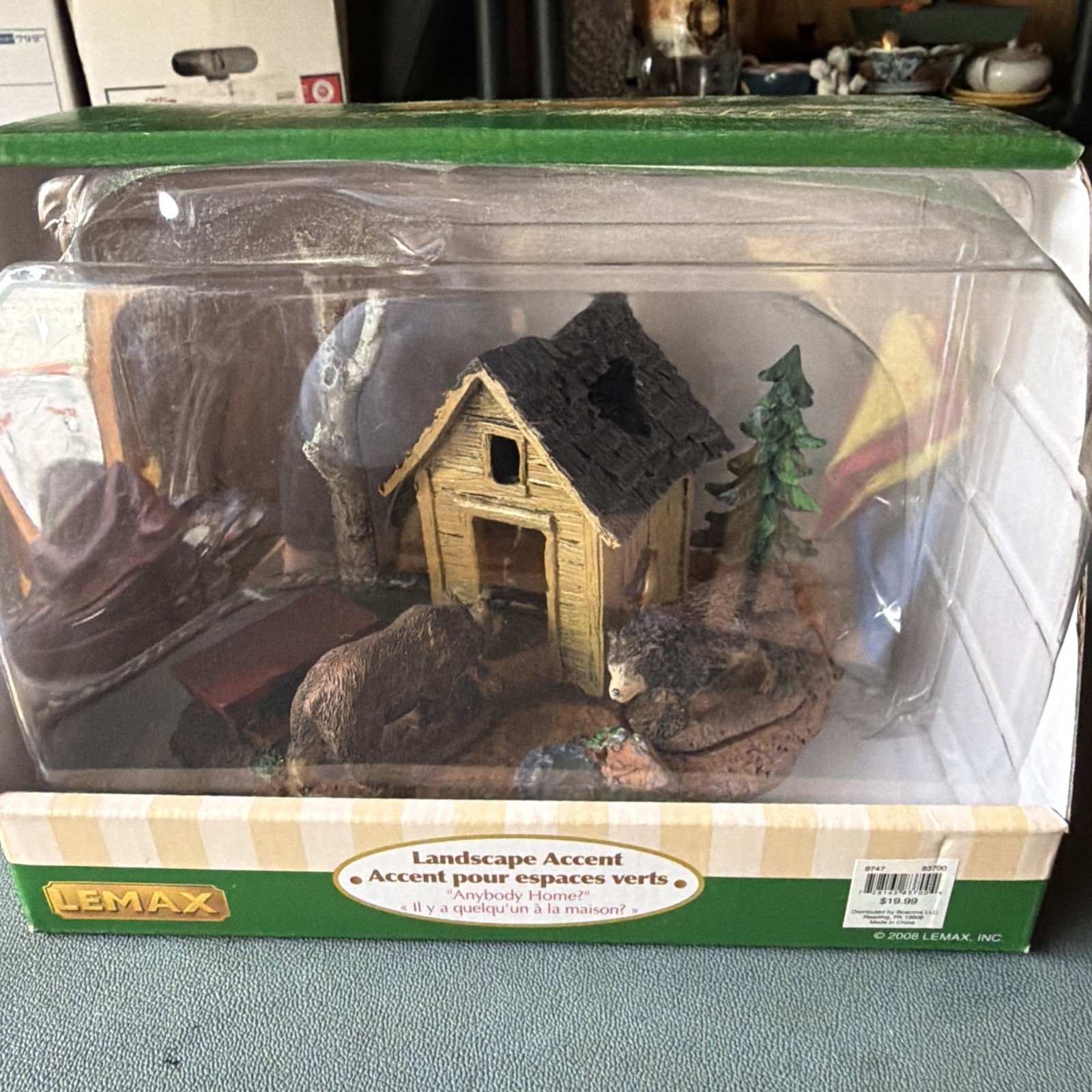 Lemax “Anybody Home?” Carole Towne Christmas Village Bears Woods