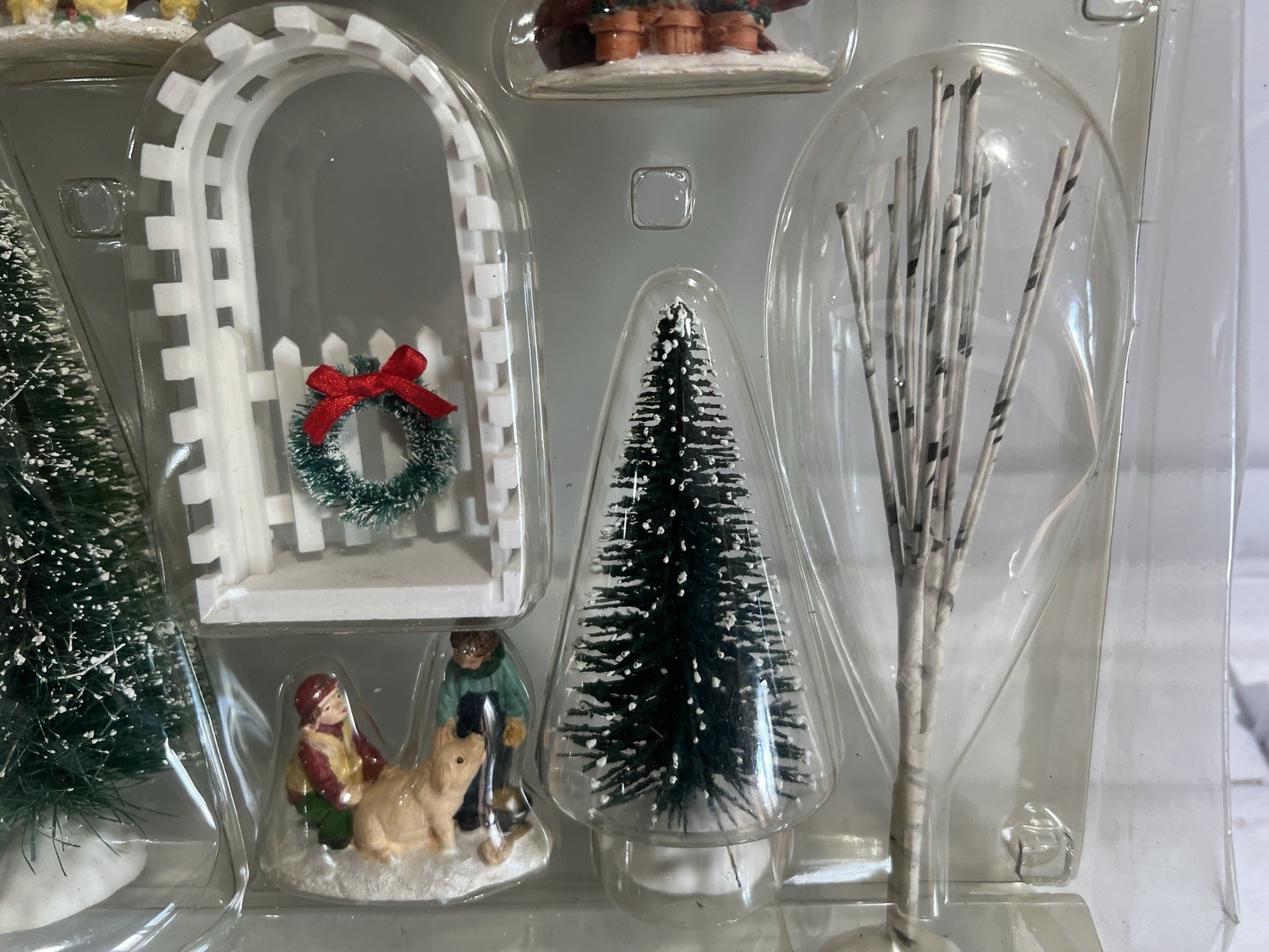 Holiday Inspirations Christmas Village 12pcs House Accessory Package Christmas.