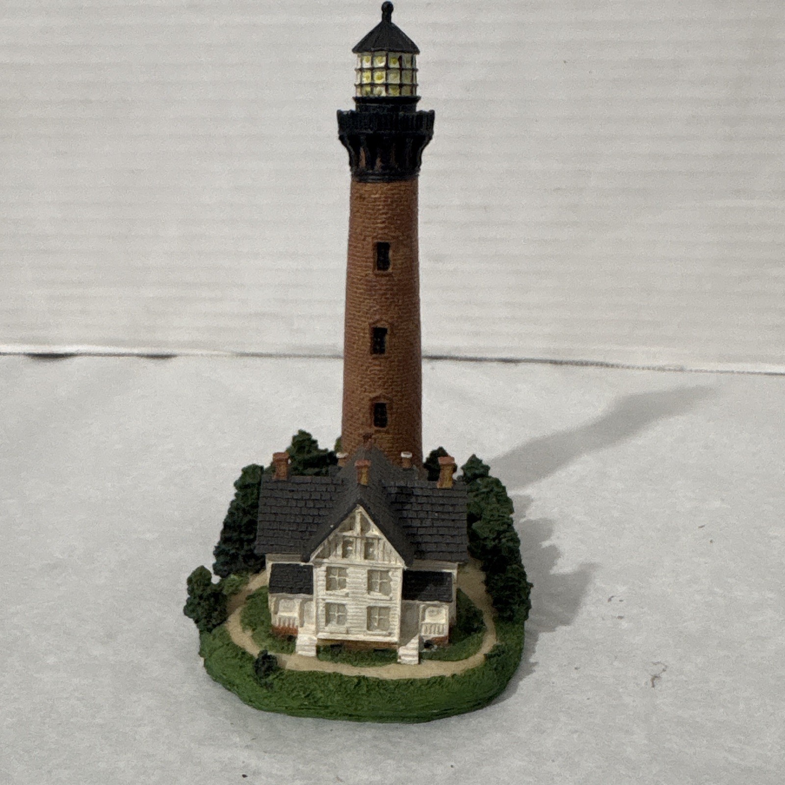 Currituck Beach Light Lighthouse Miniature Resin Figurine, Multicolor, 1998
