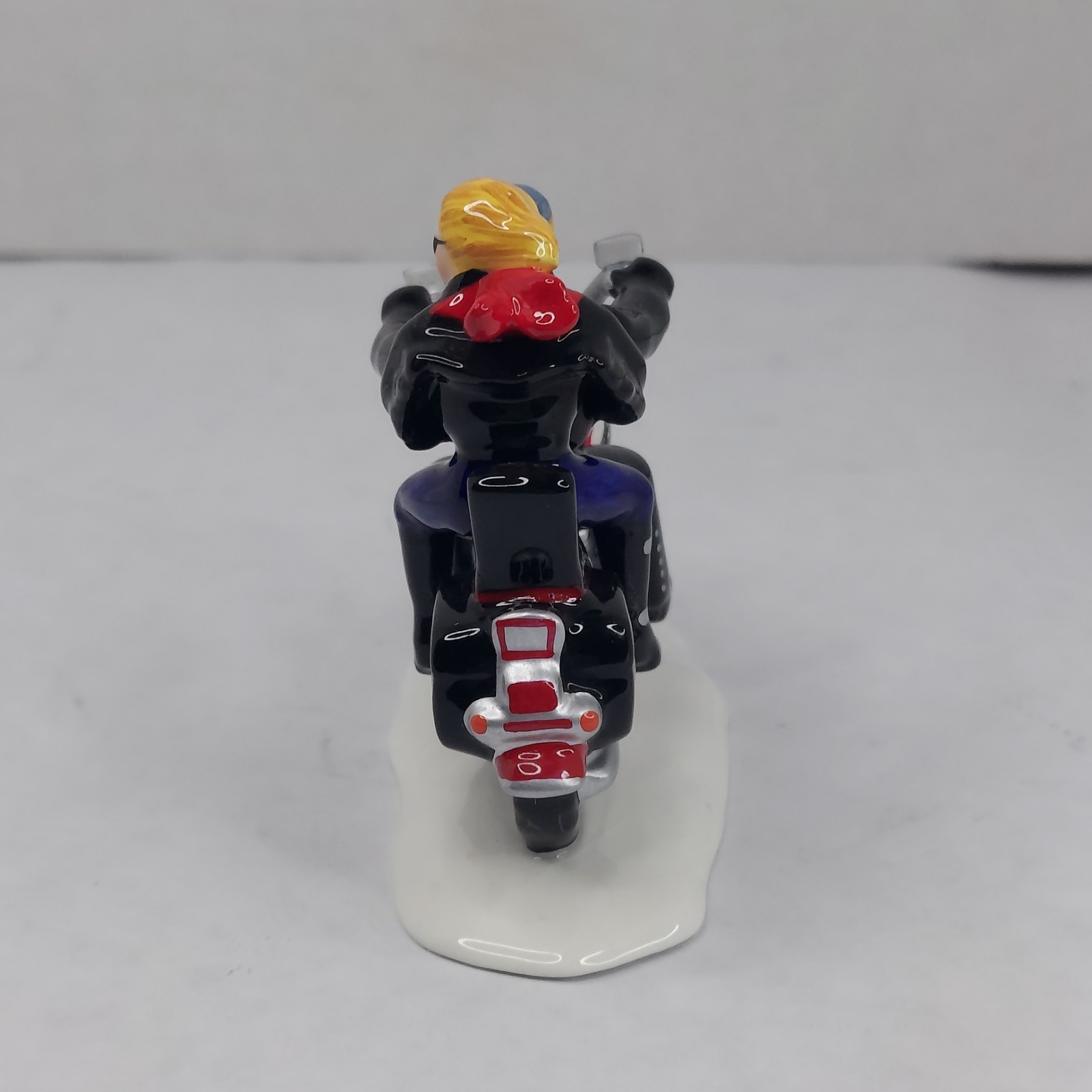 Dept. 56 Harley Davidson Original Snow Village “Two for the Road” Red #54939
