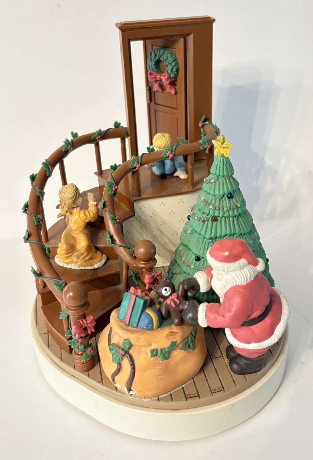 T’was The Night Before Christmas Wind up & Animated Vintage House Of Lloyd 1989
