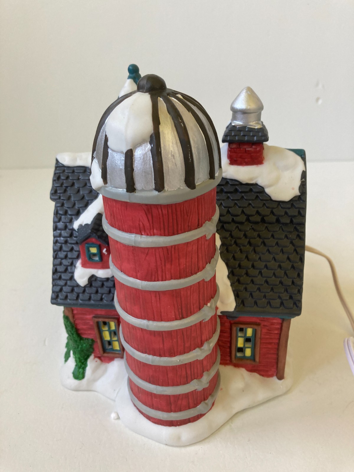 Copperfield Keepsake Porcelain Lighted House Barn With Silo