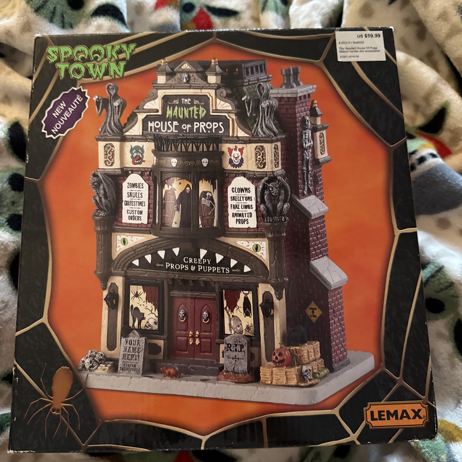 Lemax Spooky Town The Haunted House Of Props Halloween Collection 85312 Retired