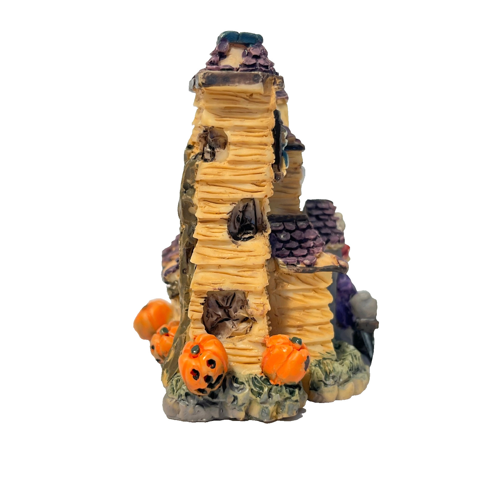 Vintage Halloween Miniature Houses (3) Open To Interior Spooky Scenes, HTF