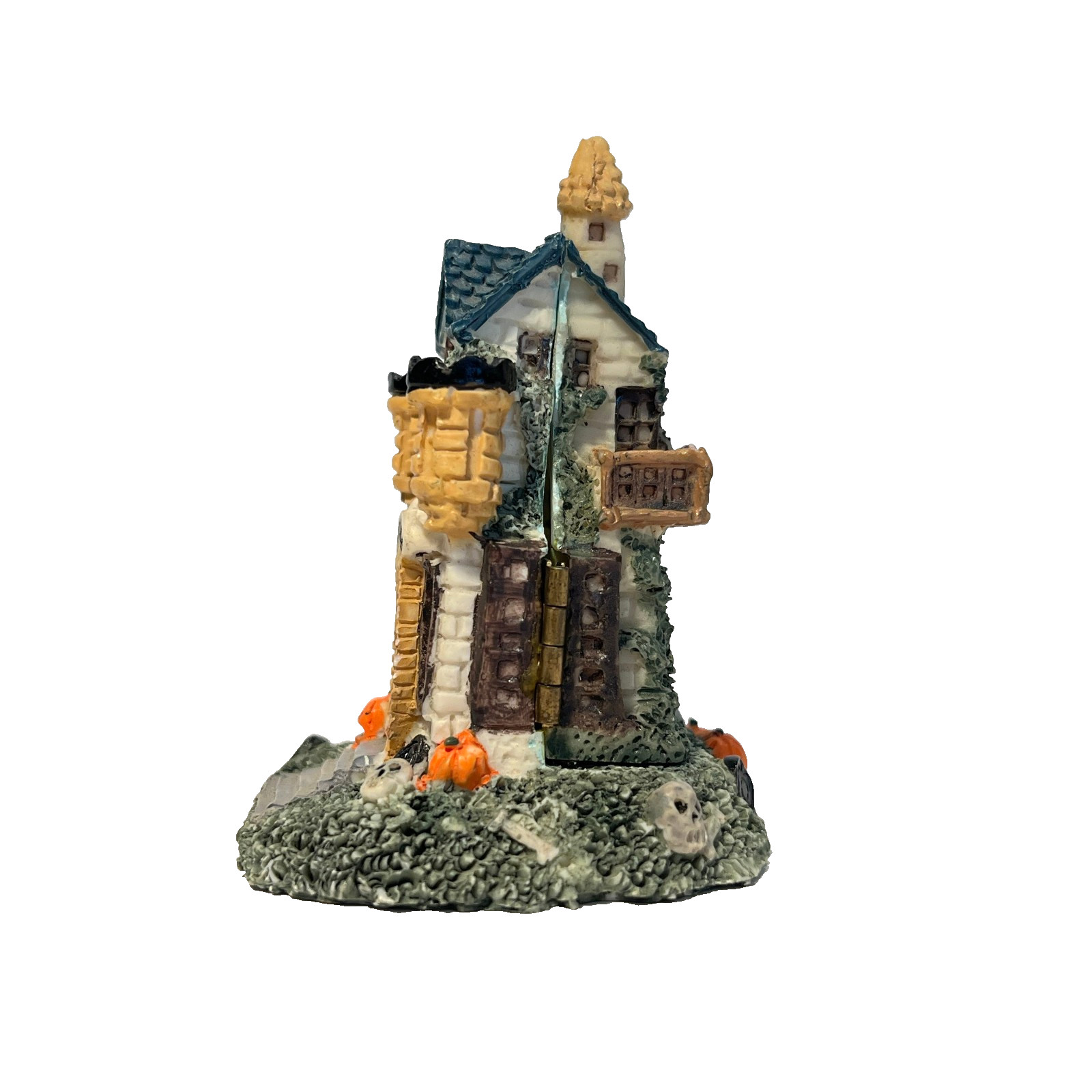 Vintage Halloween Miniature Houses (3) Open To Interior Spooky Scenes, HTF
