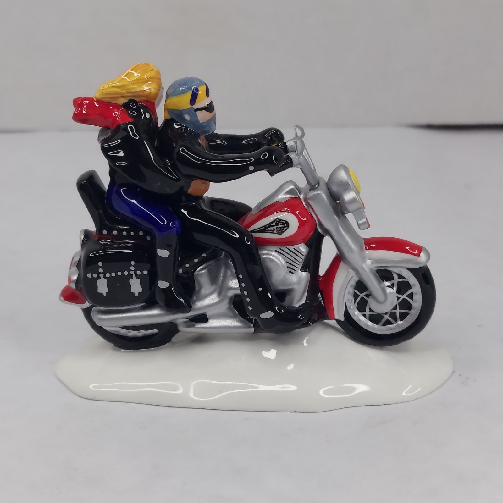 Dept. 56 Harley Davidson Original Snow Village “Two for the Road” Red #54939