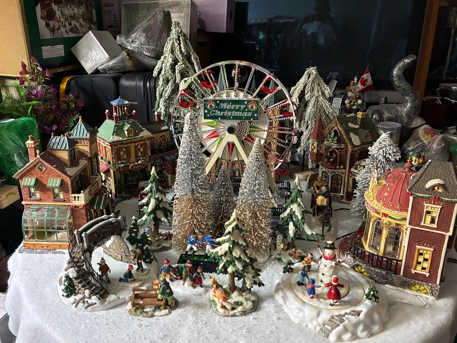 CHRISTMAS VILLAGE OWN CREATED IT