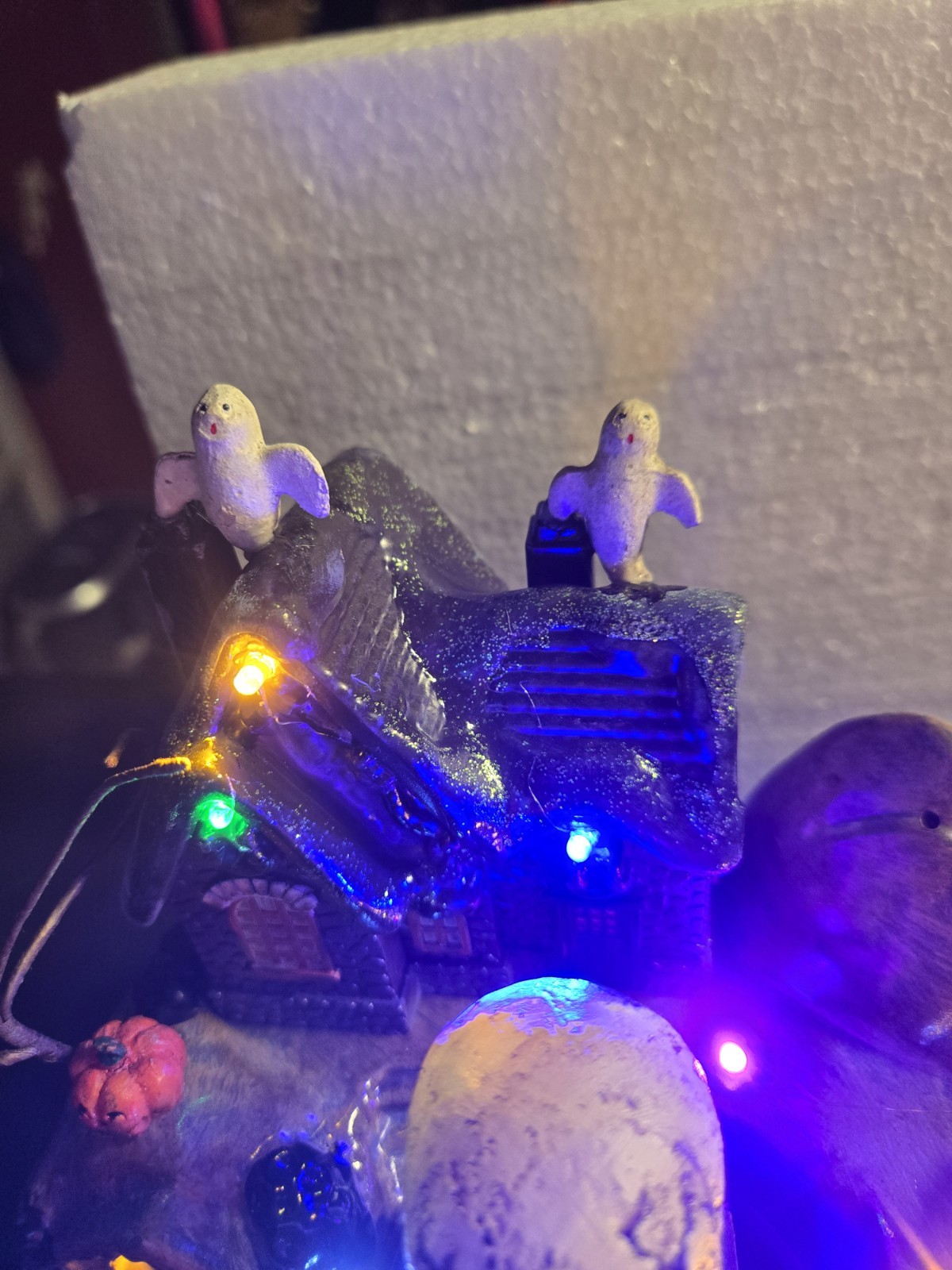 Halloween Train Village Display