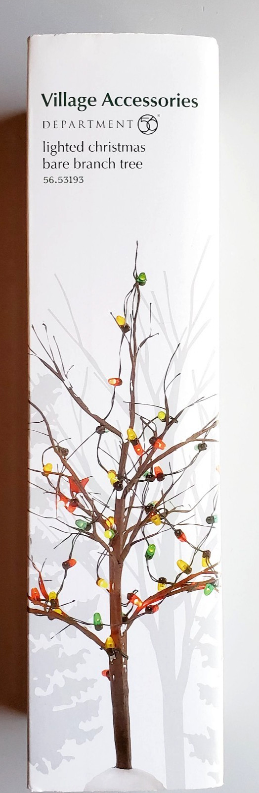 Dept 56 Christmas Village Accessories Lighted Christmas Bare Branch Tree#53193💖