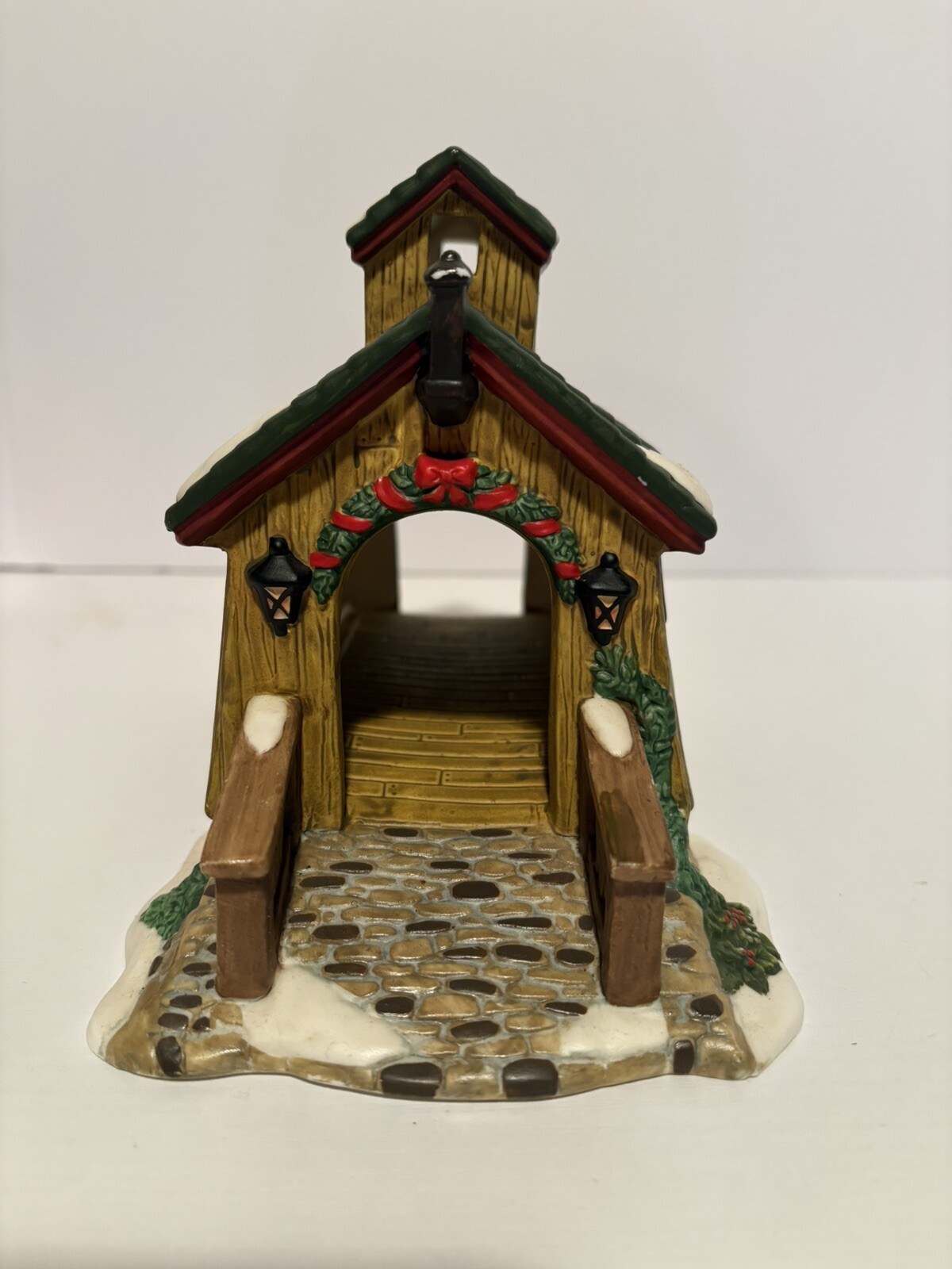 Christmas 2000 Santa’s Workbench Porcelain Covered Bridge