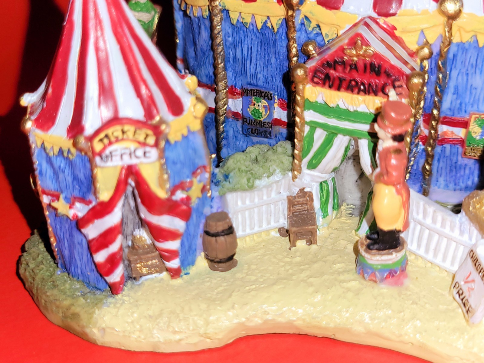VTG Rare 1998 Liberty Falls Circus Big Top Entrance Miniature Village AH1149
