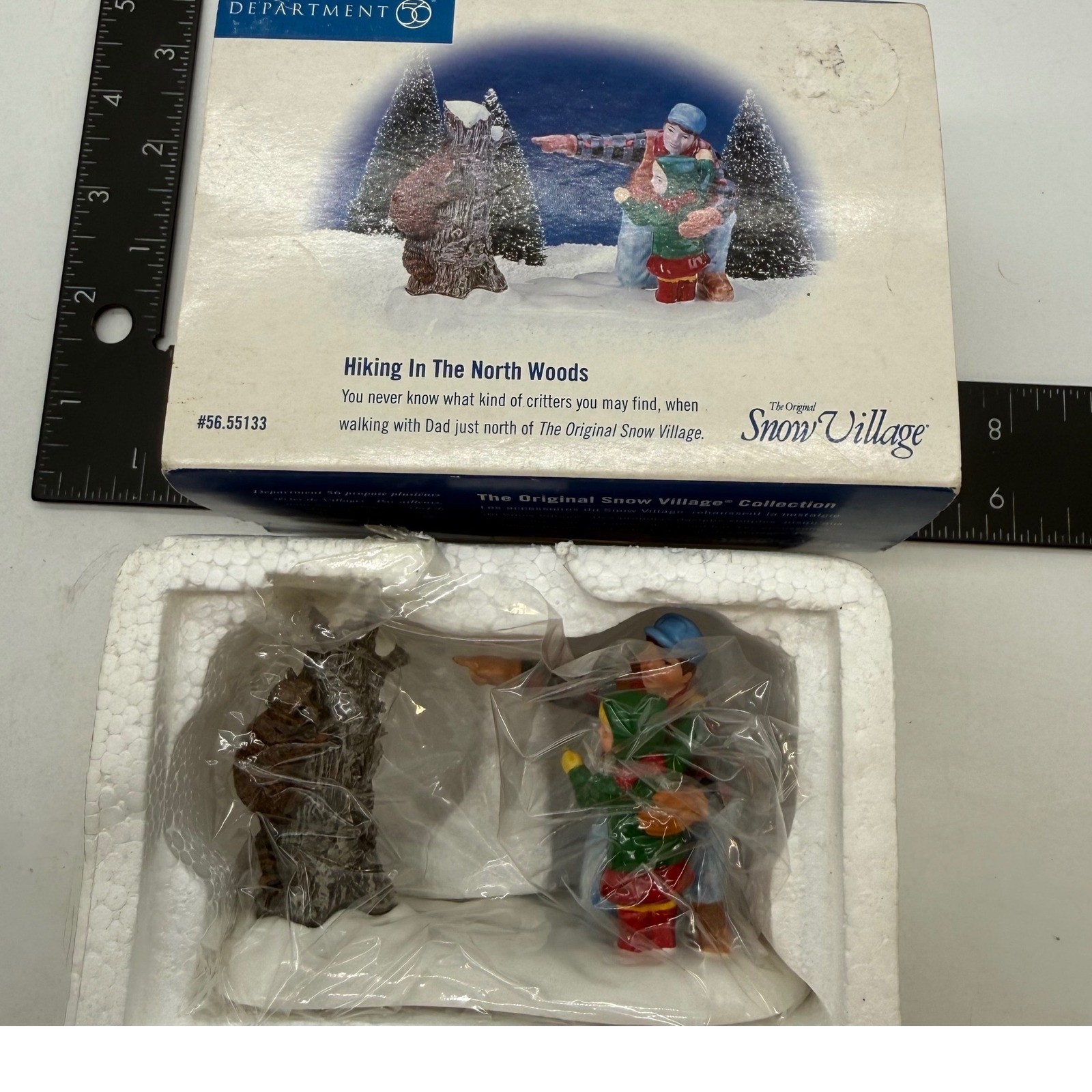 Department 56 Snow Village Hiking in the woods Figurine Winter Christmas Decor
