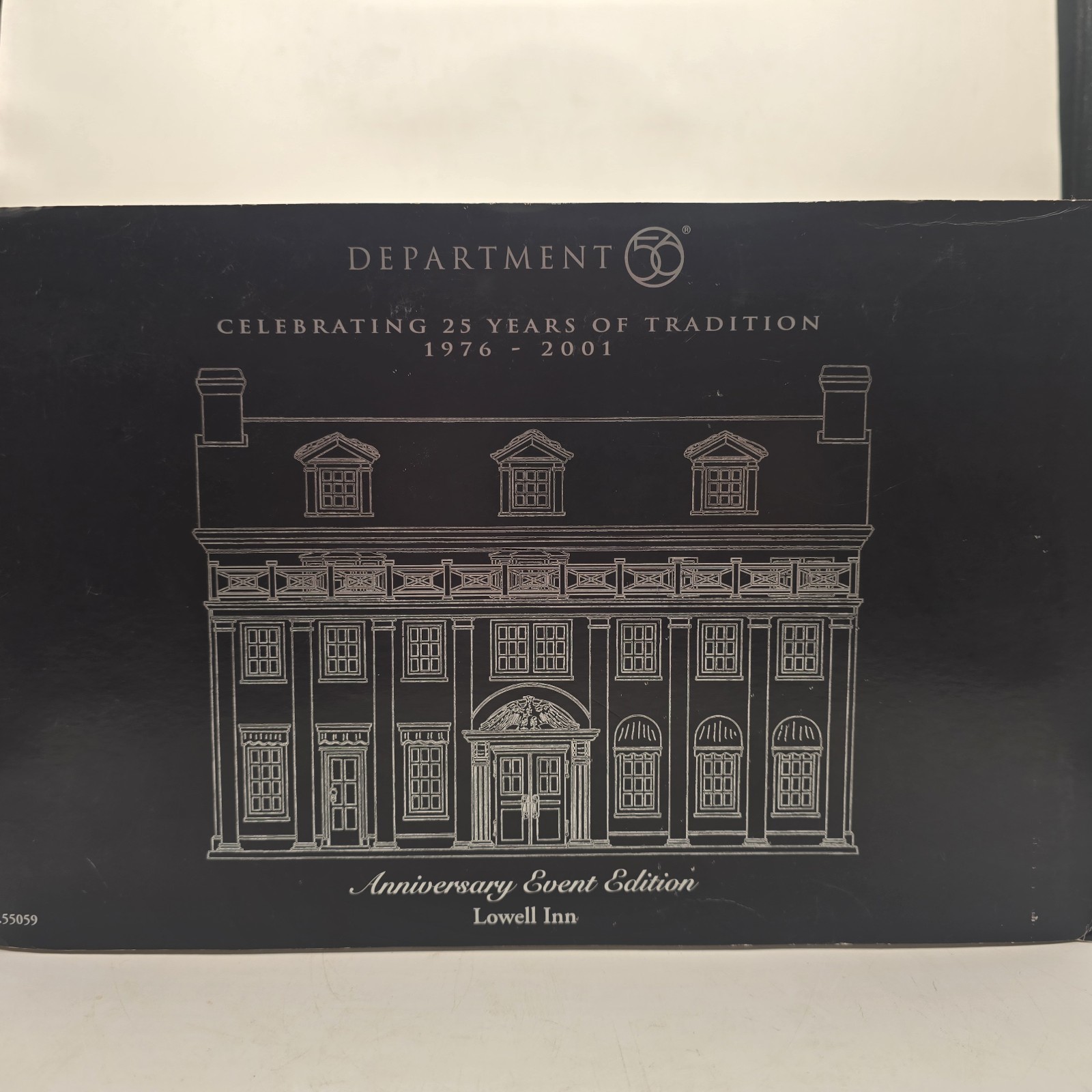 Dept 56 Lowell Inn 55059 Signed Scott Enter 2001 Snow Village 25TH Anniversary