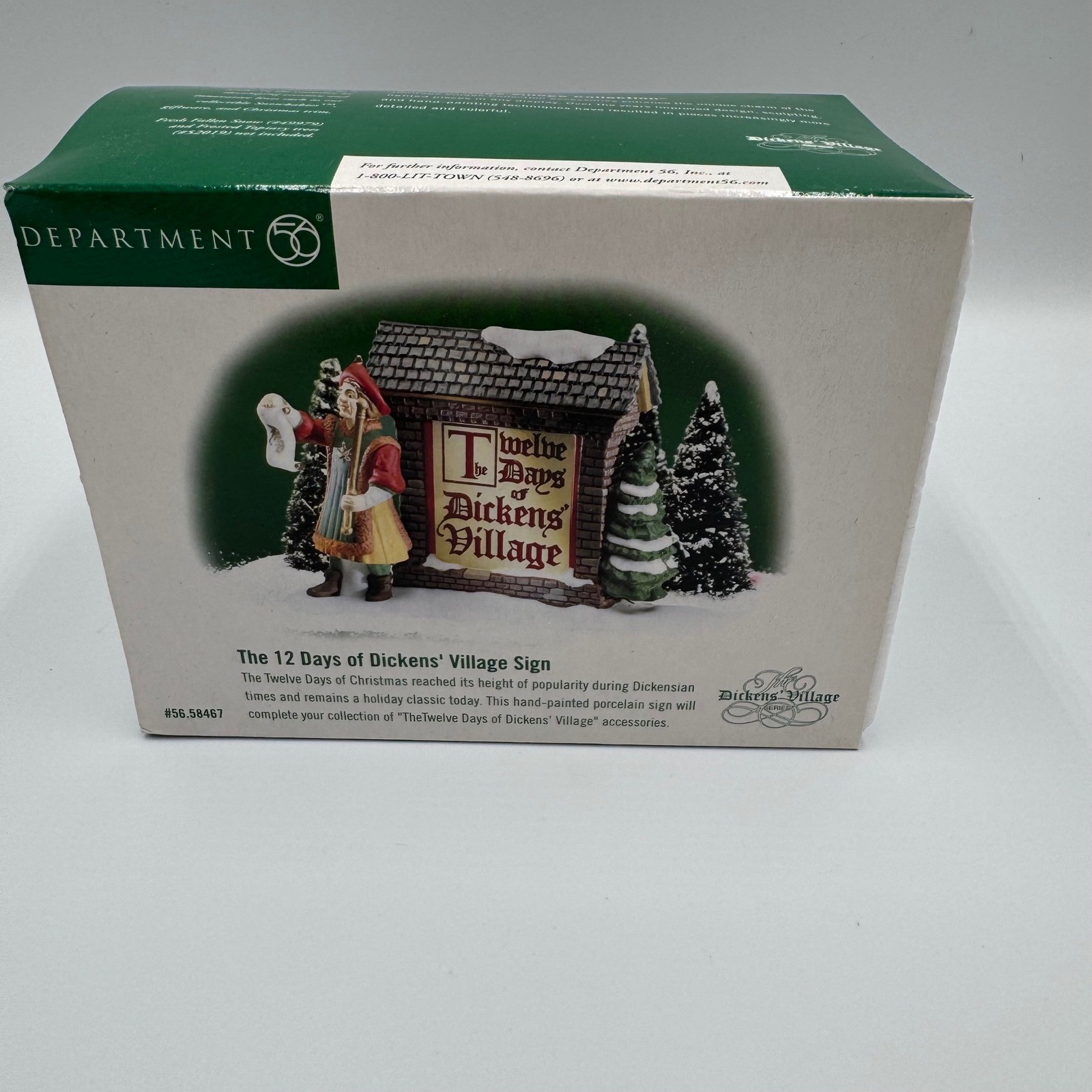 Department 56 Dickens Village Sign Accessory Multicolor 12 Days of Christmas