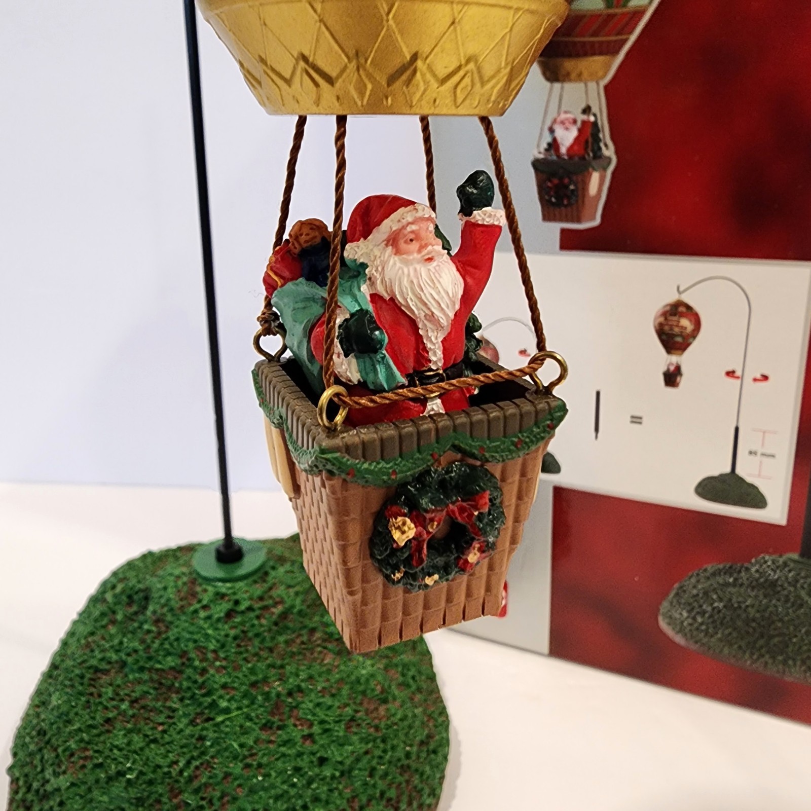 LEMAX Signature Collection Animated Santa Christmas Eve Balloon Ride # 84353 Box
