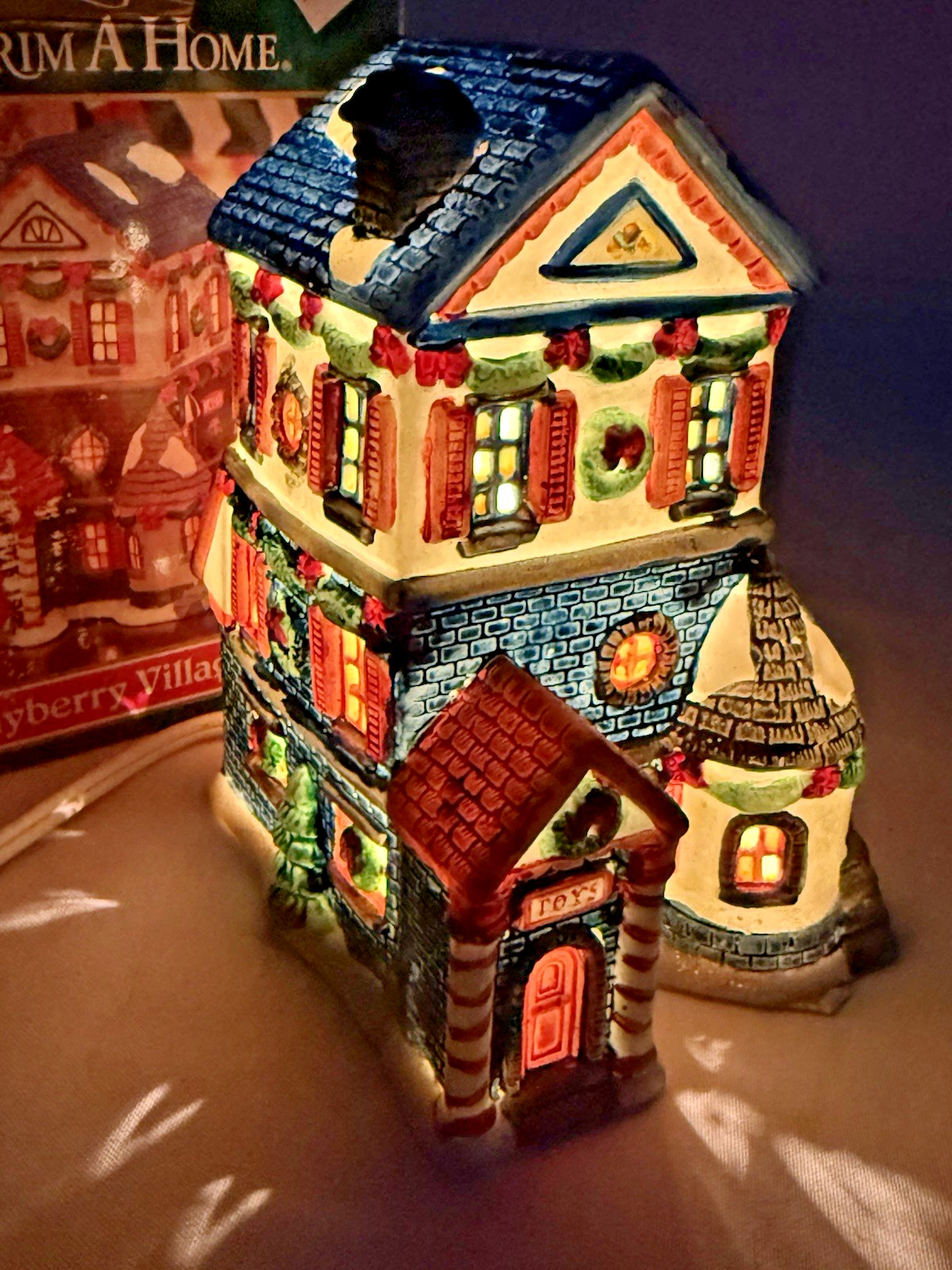 Christmas Trim A Home K Mart EXCL Bayberry Village CANDY STORE Lighted House