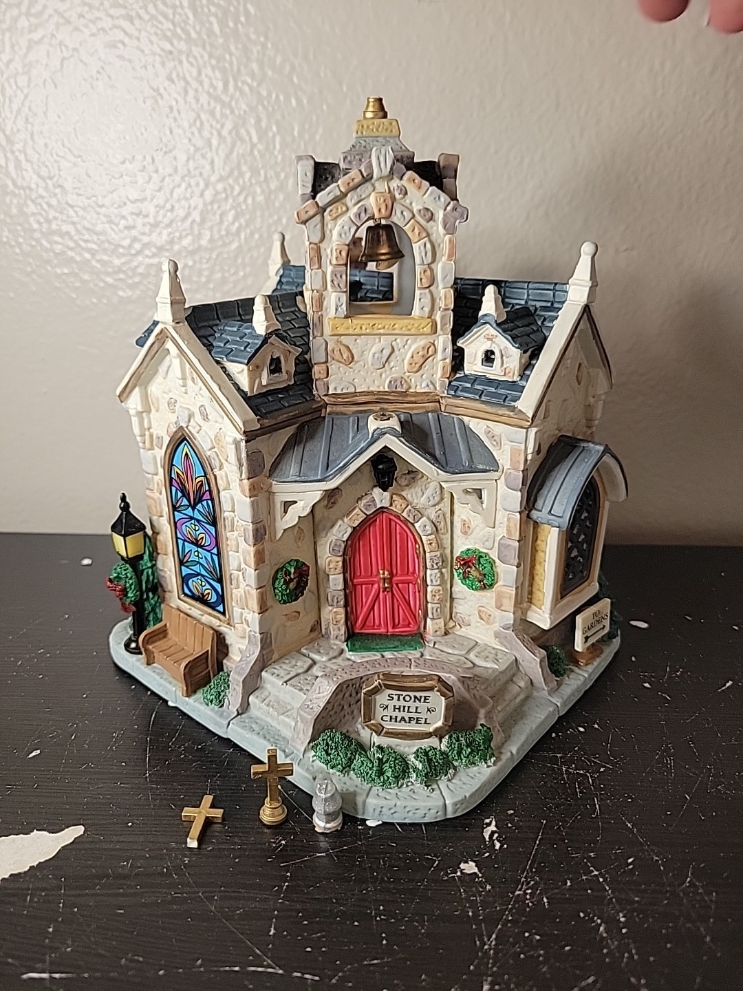 Lemax Coventry Cove Stone Hill Chapel Lighted Building Christmas Village 2007