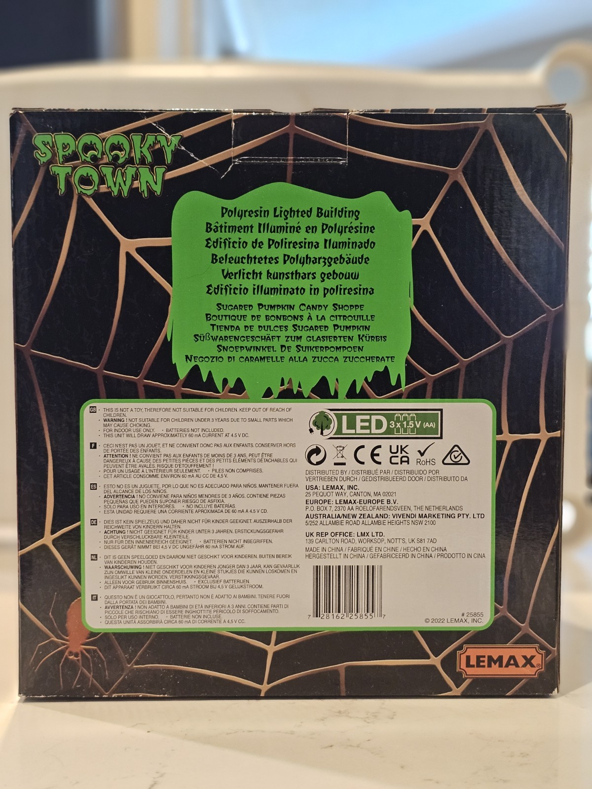 Lemax Spooky Town Halloween Village Sugared Pumpkin Candy Shoppe 25855